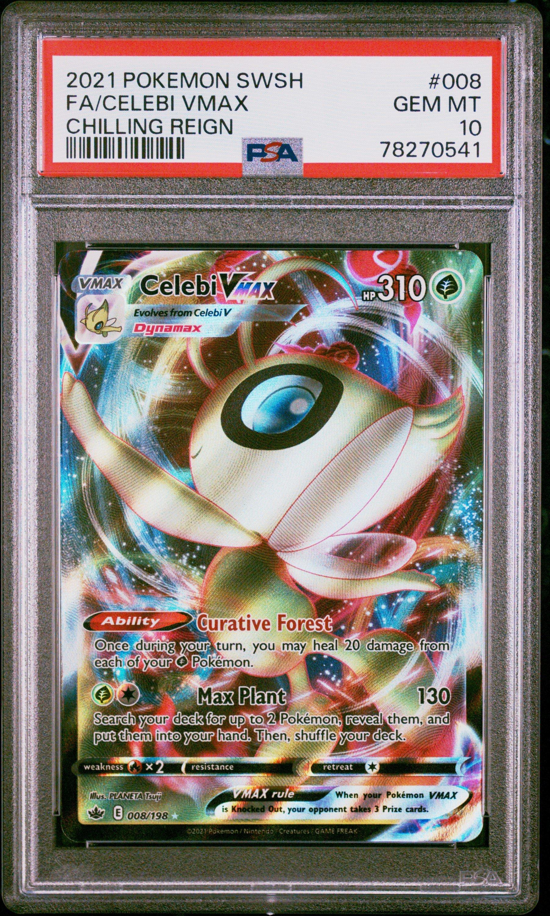 2021 Pokemon Sword & Shield Chilling Reign 008 Full Art/celebi