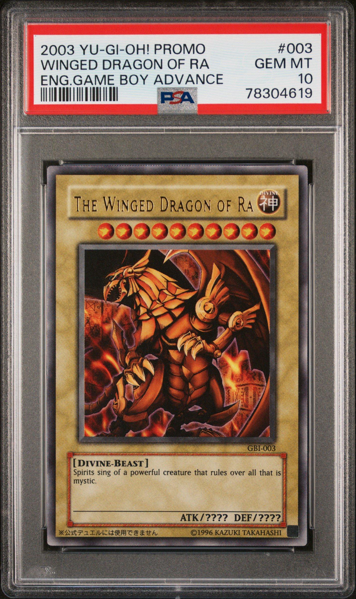 2003 Yu-gi-oh! Promo 003 The Winged Dragon Of Ra English Game Boy