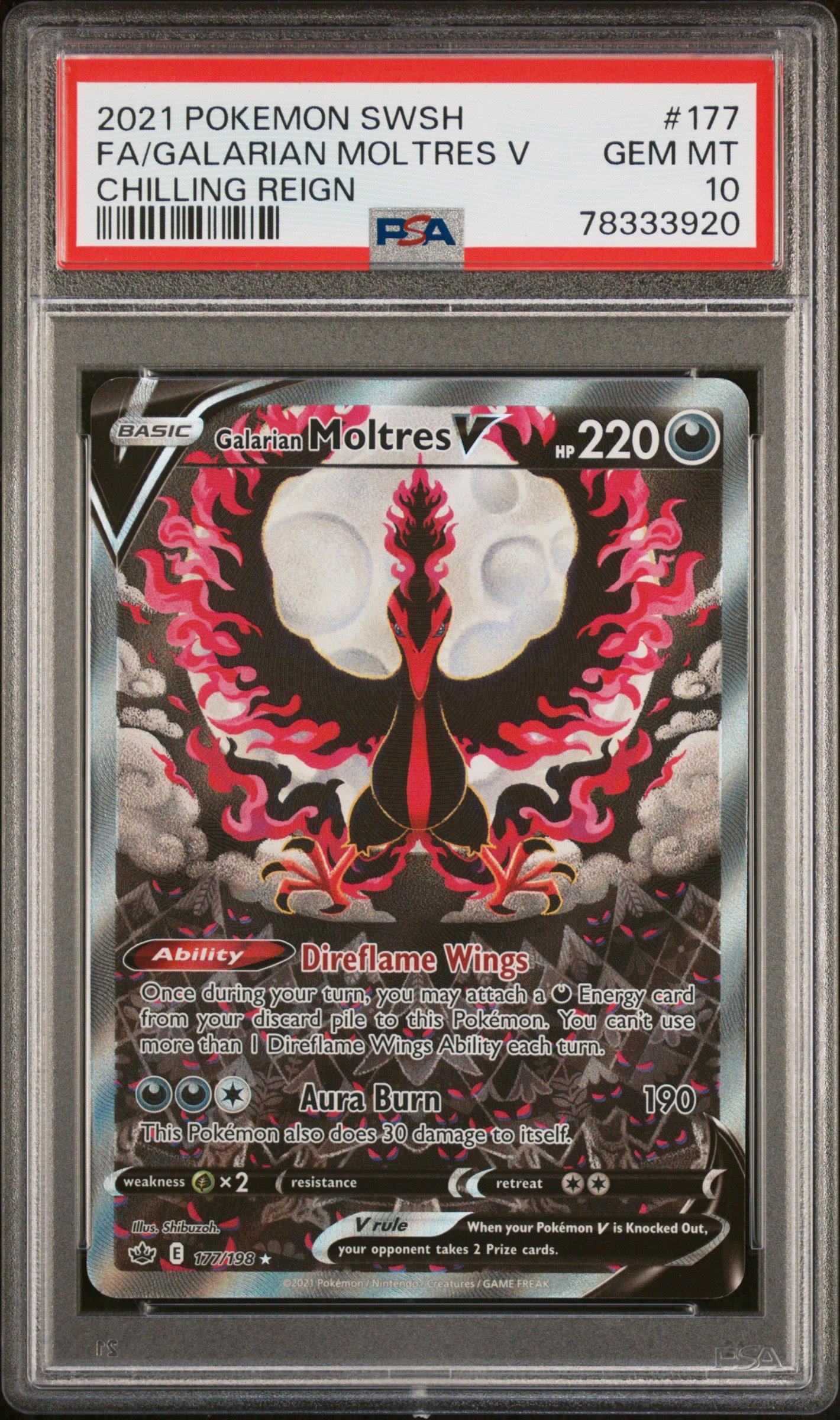 2021 Pokemon Sword & Shield Chilling Reign 177 Full Art/galarian