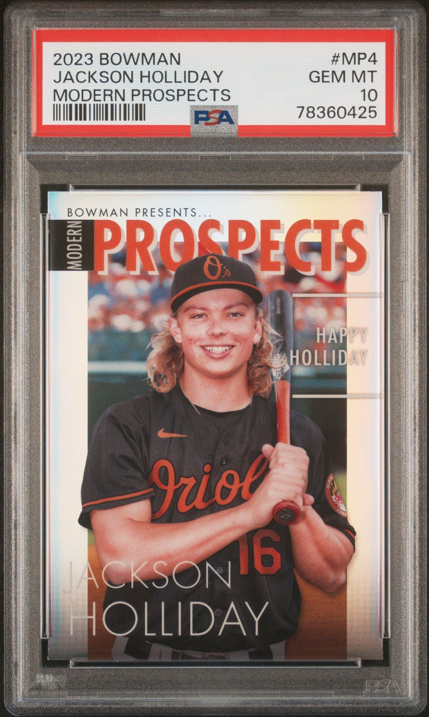 2023 Bowman Modern Prospects Mp4 Jackson Holliday PSA 10 Graded 