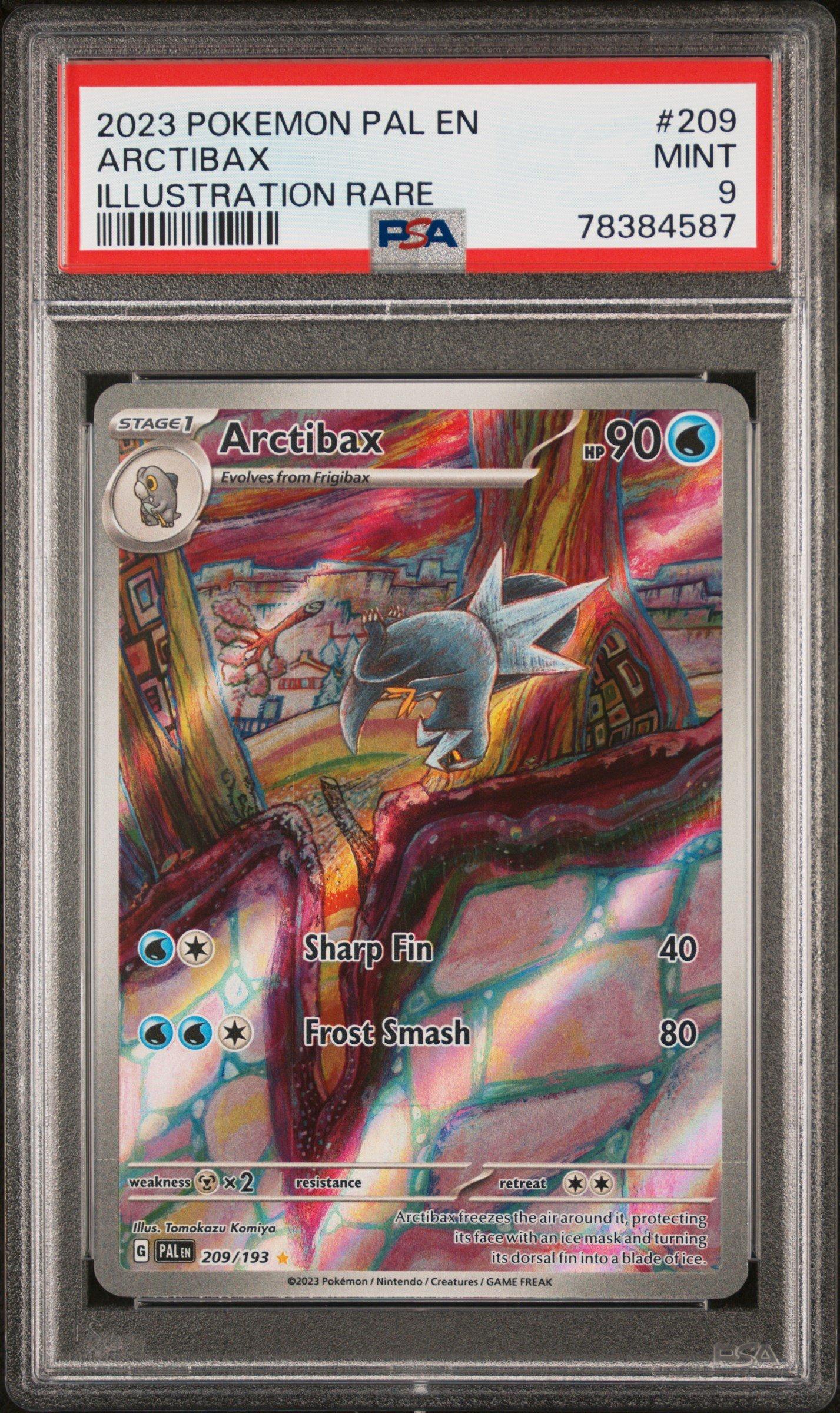 2023 Pokemon Pal En-paldea Evolved 209 Arctibax Illustration Rare PSA