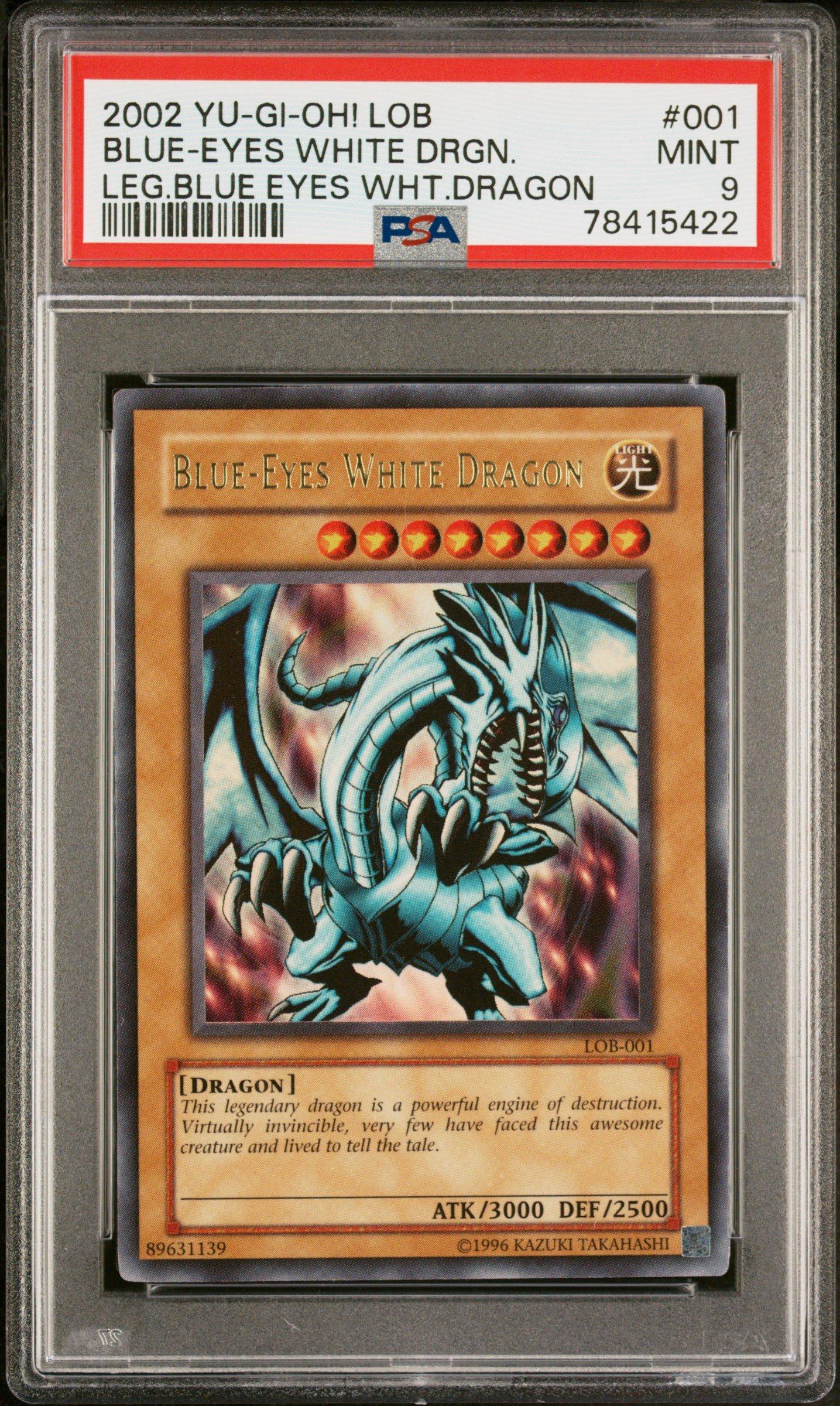 2002 Yu-gi-oh! Lob-legend Of Blue Eyes White Dragon 001 Blue-eyes