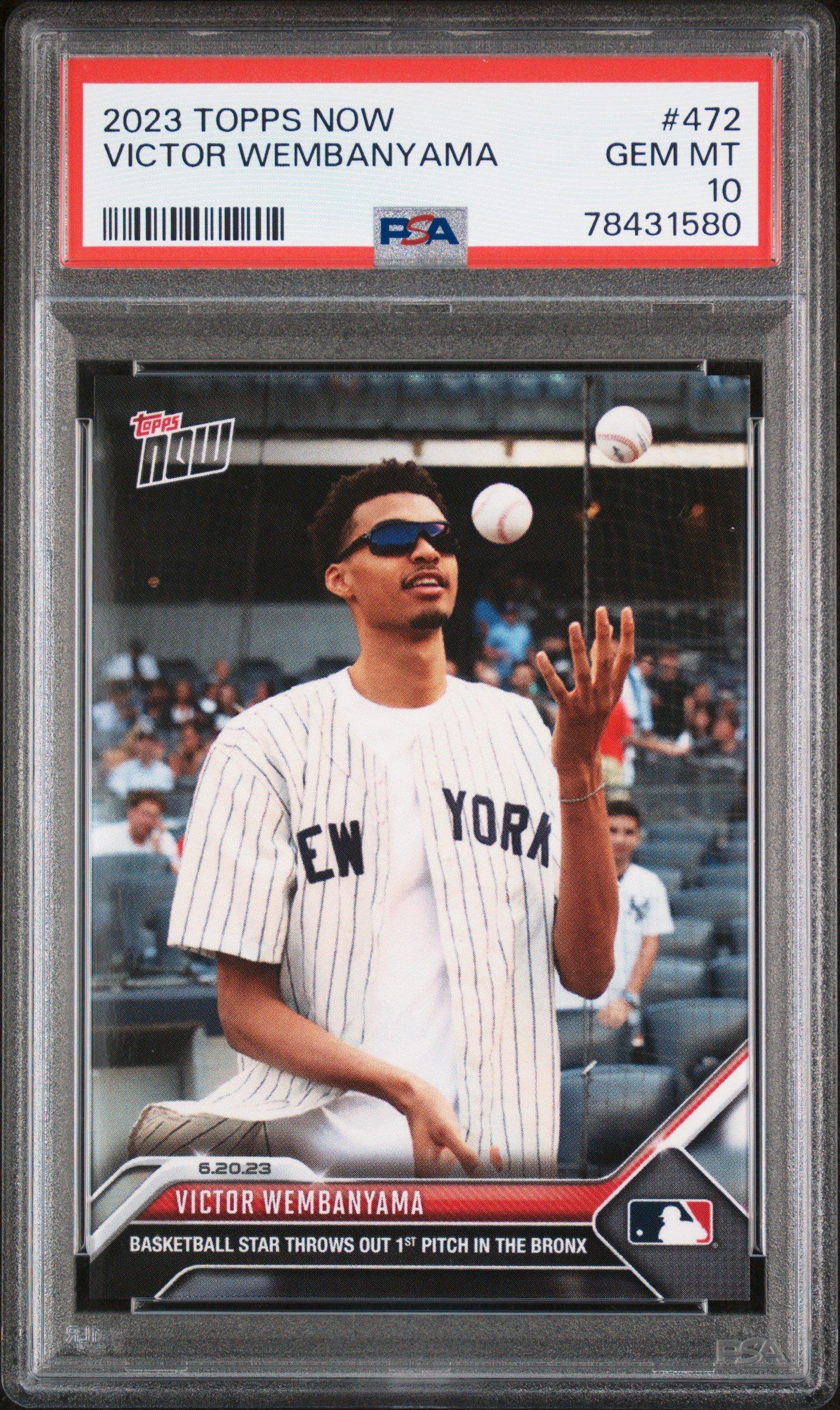 2023 Topps Now 472 Victor Wembanyama PSA 10