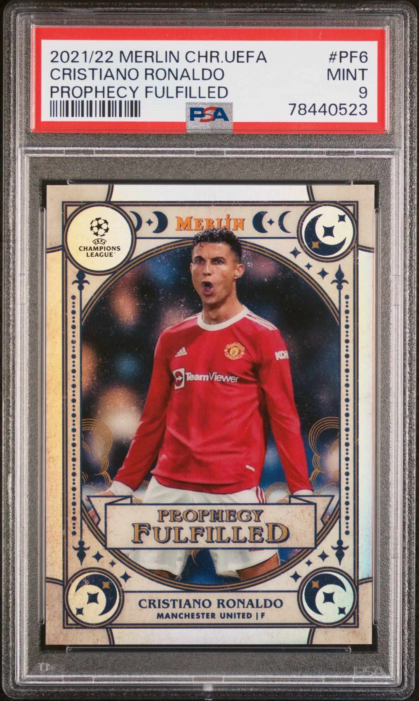 2021-2022 Topps Merlin Chrome Uefa League Prophecy Fulfilled Pf6 Cristiano  Ronaldo PSA 9 Graded Card | GameStop