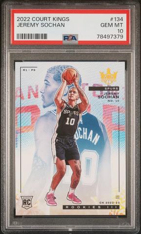 2022 Panini Court Kings 134 Jeremy Sochan PSA 10 | GameStop