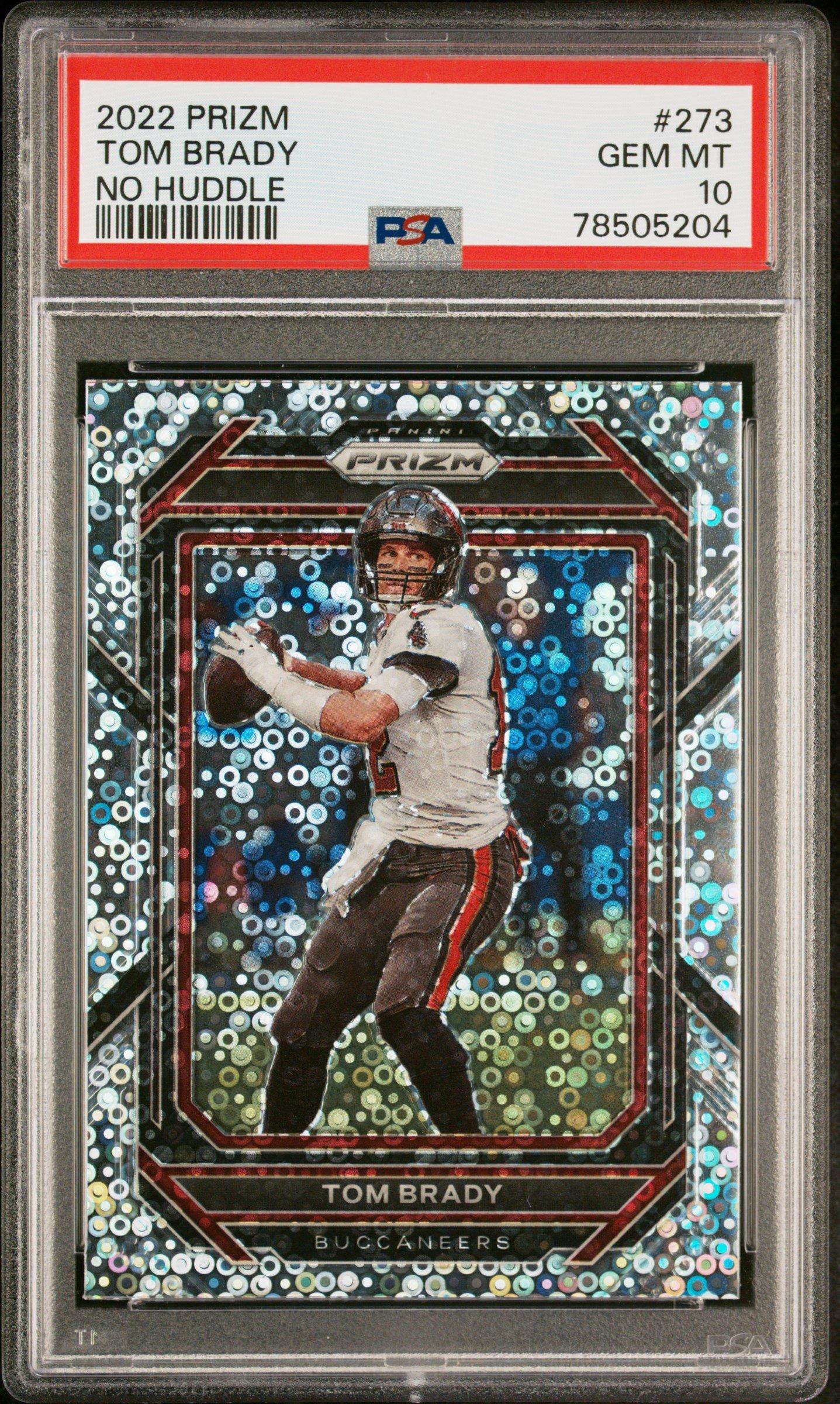 2022 Panini Prizm 273 Tom Brady No Huddle PSA 10 Graded Card