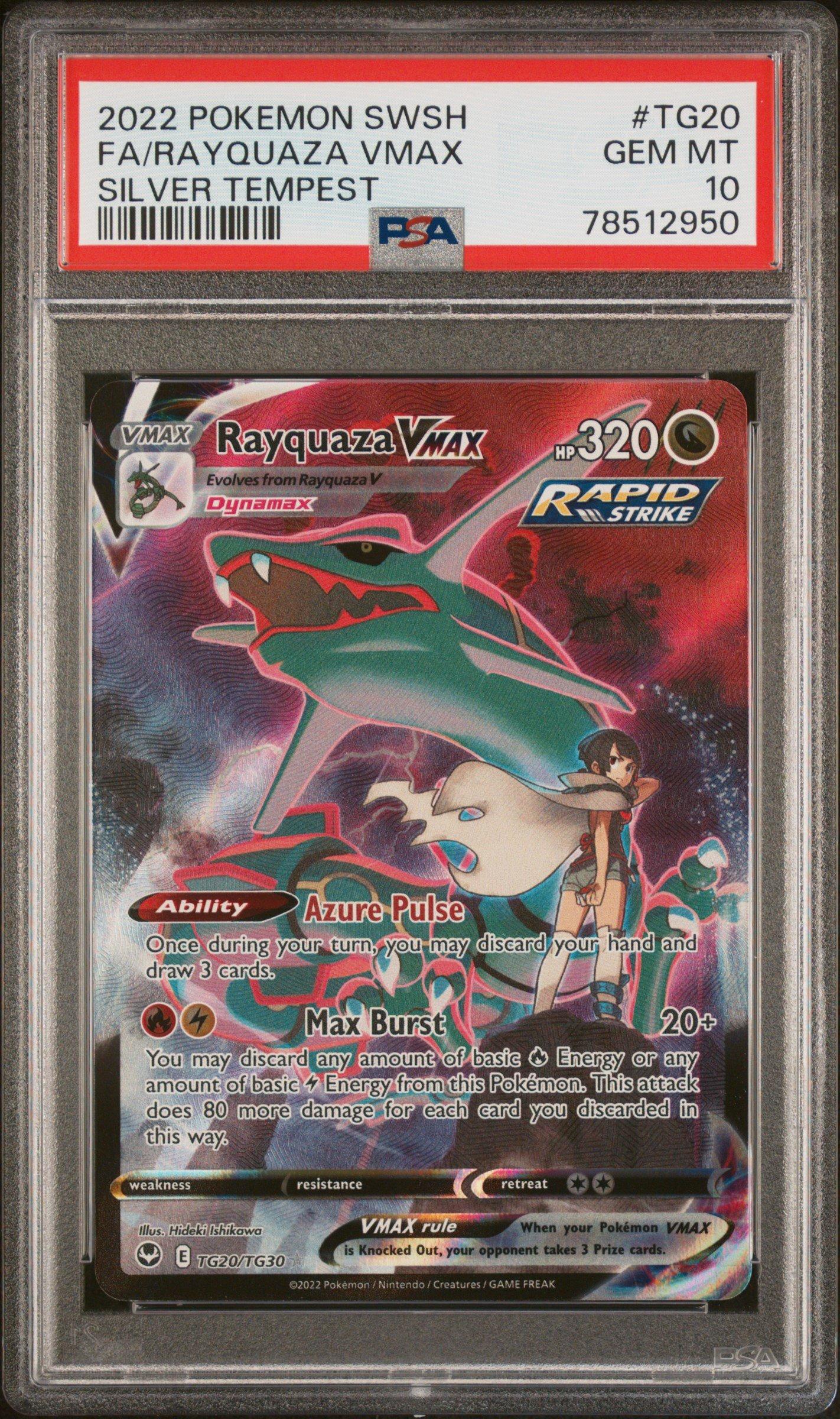 pokemon card rayquaza vmax rapid strike Pokemon Rayquaza VMAX 111/203 CGC 9.5 (Old Label) – Zapp! Comics