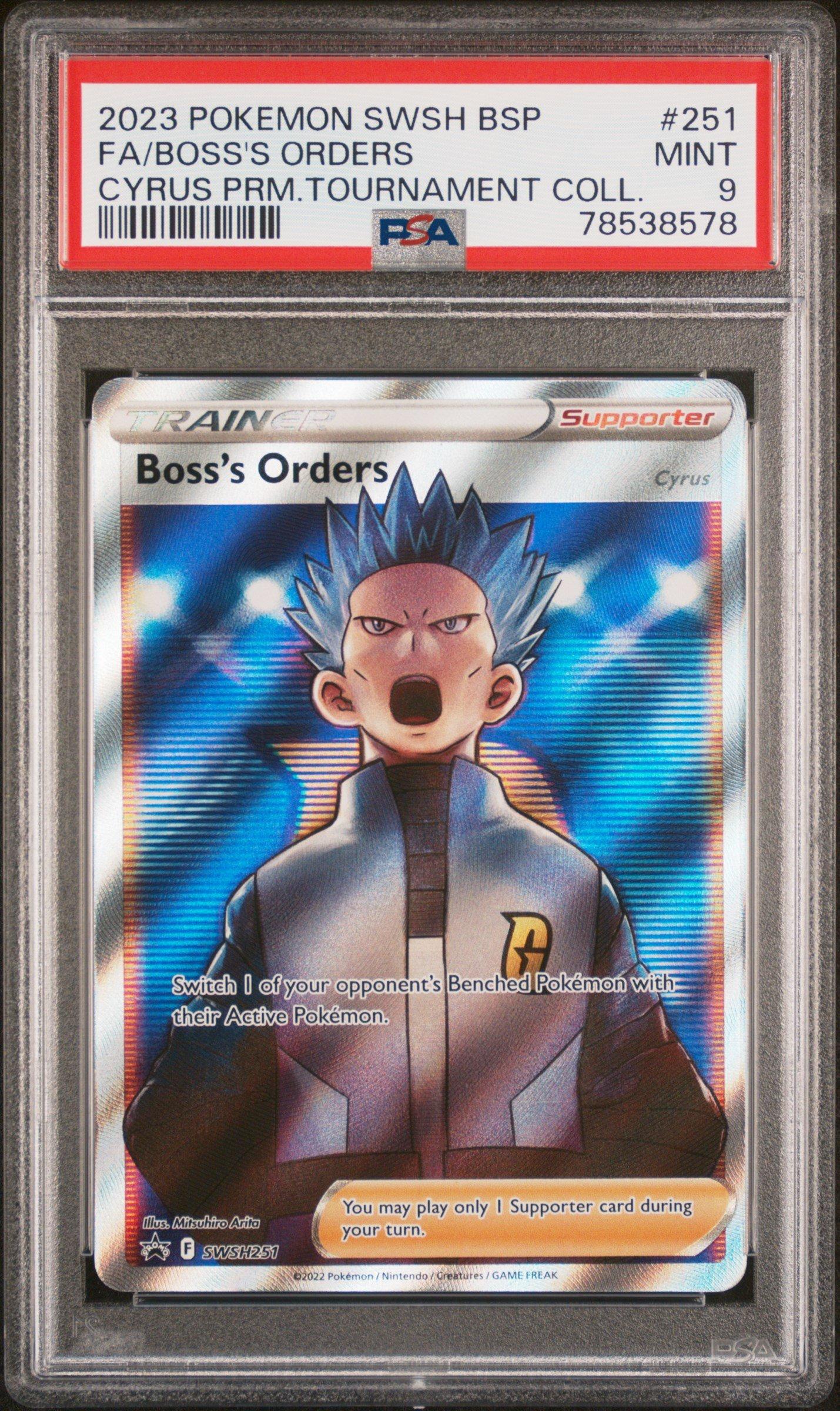 Pokemon Swsh Black Star Promo Full Art Boss S Orders Cyrus