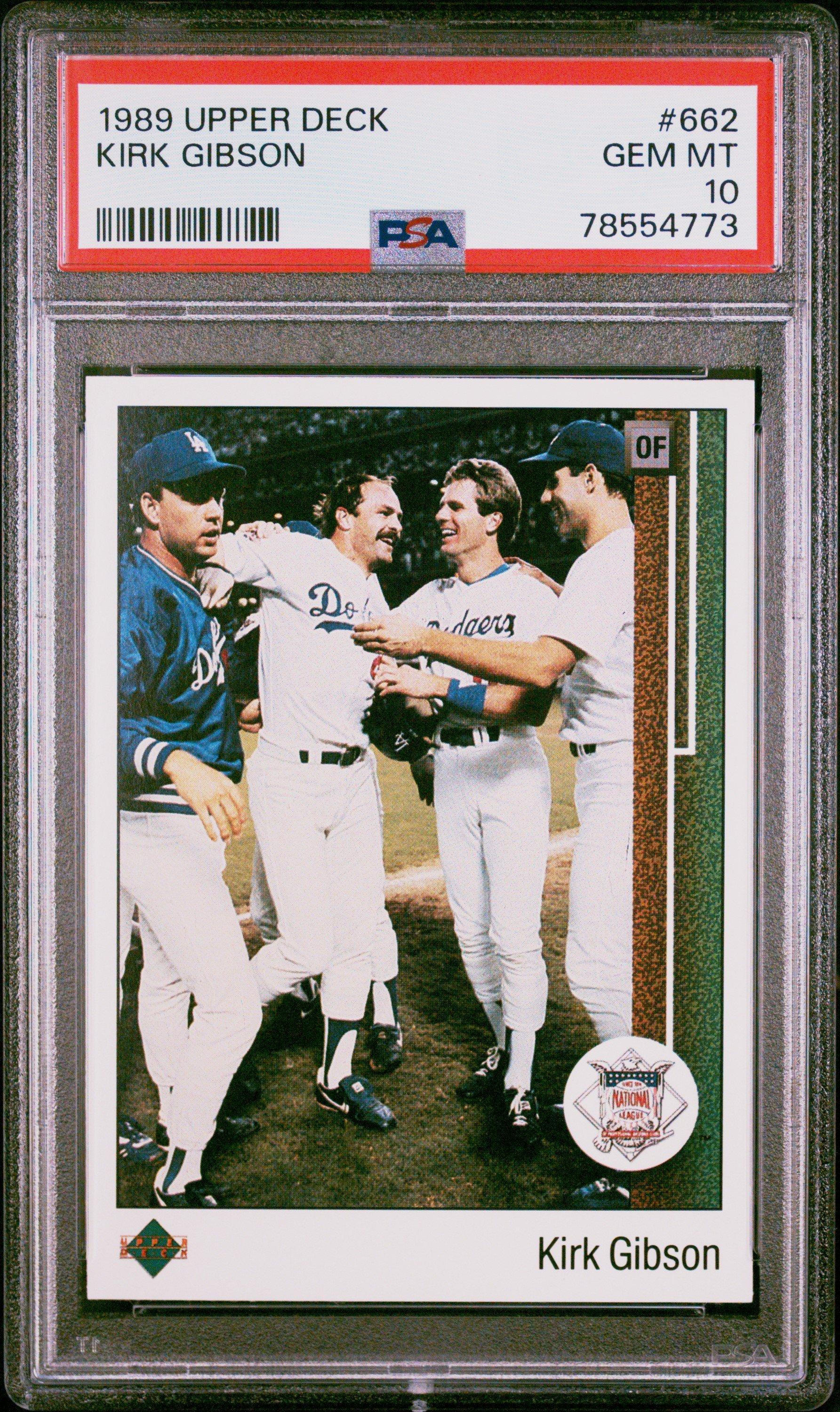 1989 Upper Deck 662 Kirk Gibson PSA 10