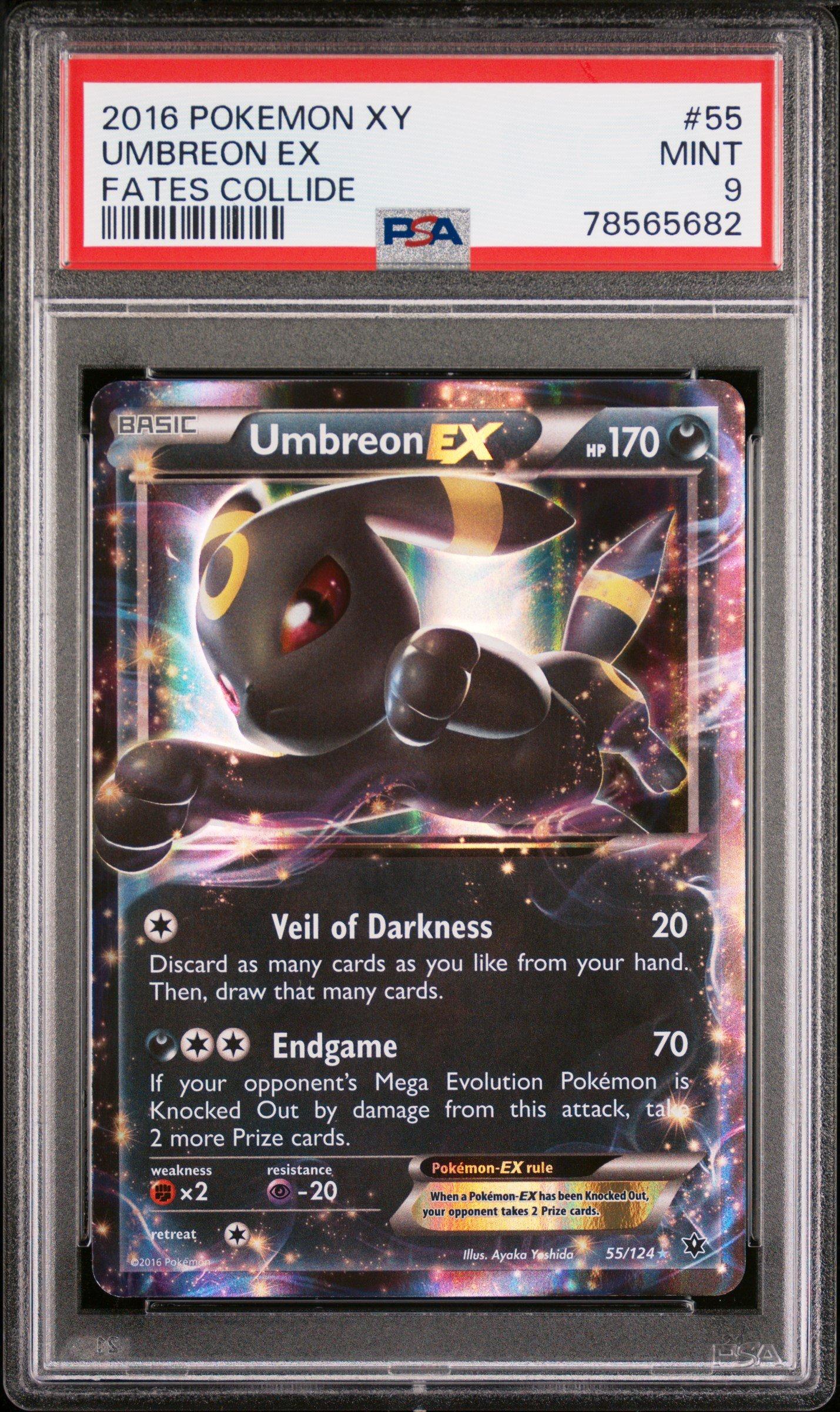 2016 Pokemon Xy Fates Collide 55 Umbreon Ex PSA 9 Graded Card