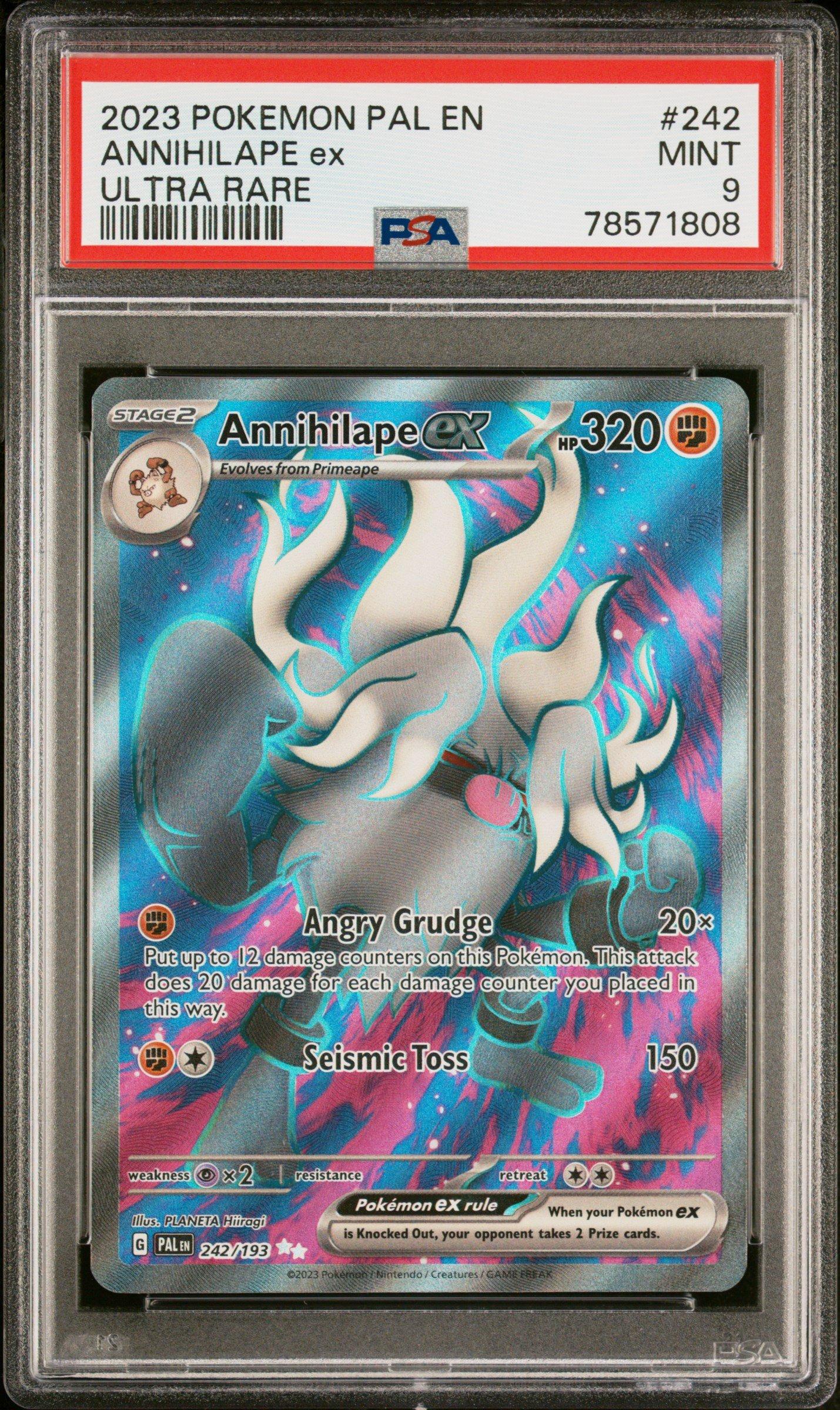 2023 Pokemon Pal En-paldea Evolved 242 Annihilape Ex Ultra Rare PSA
