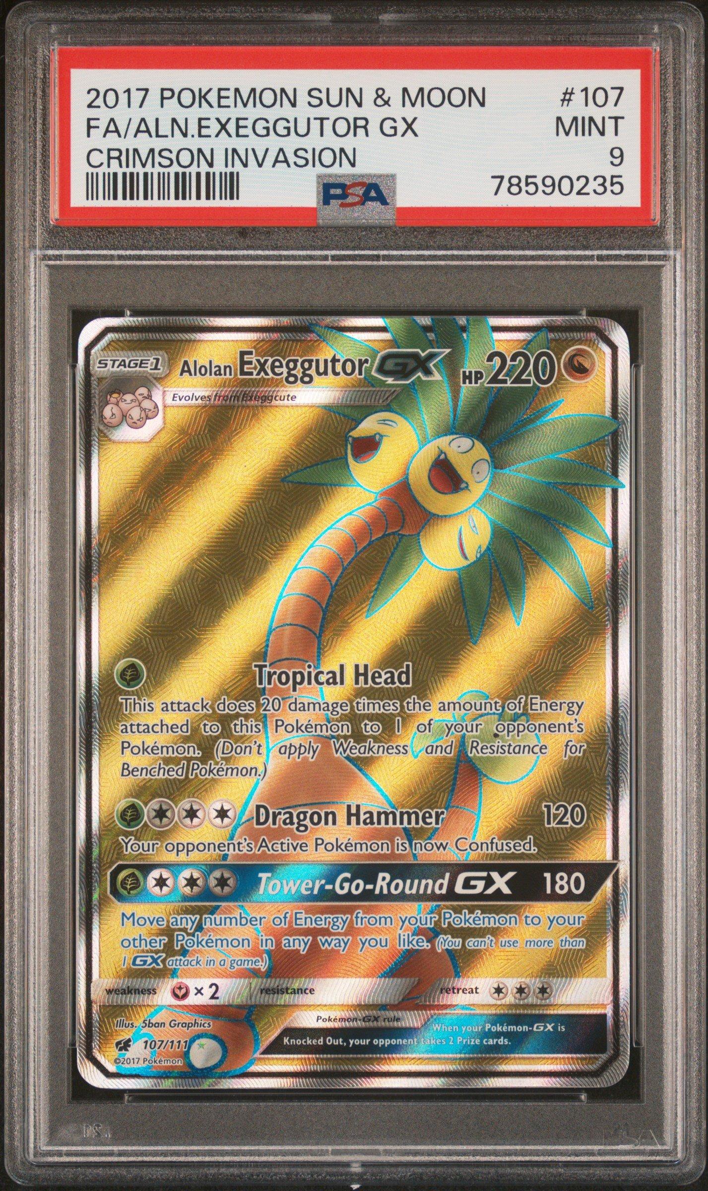 2017 Pokemon Sun & Moon Crimson Invasion 107 Full Art/alolan