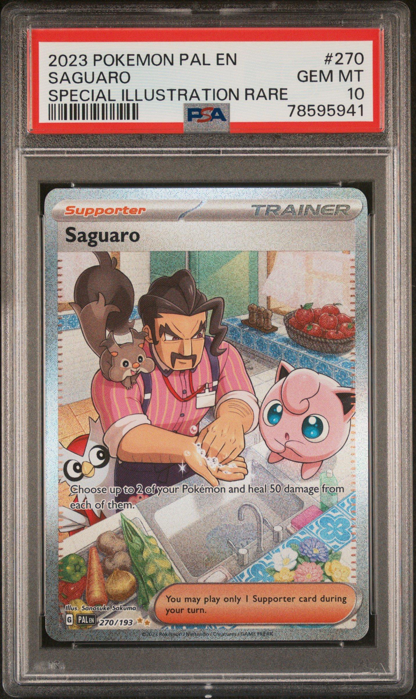 2023 Pokemon Pal En-paldea Evolved 270 Saguaro Special Illustration Rare PSA