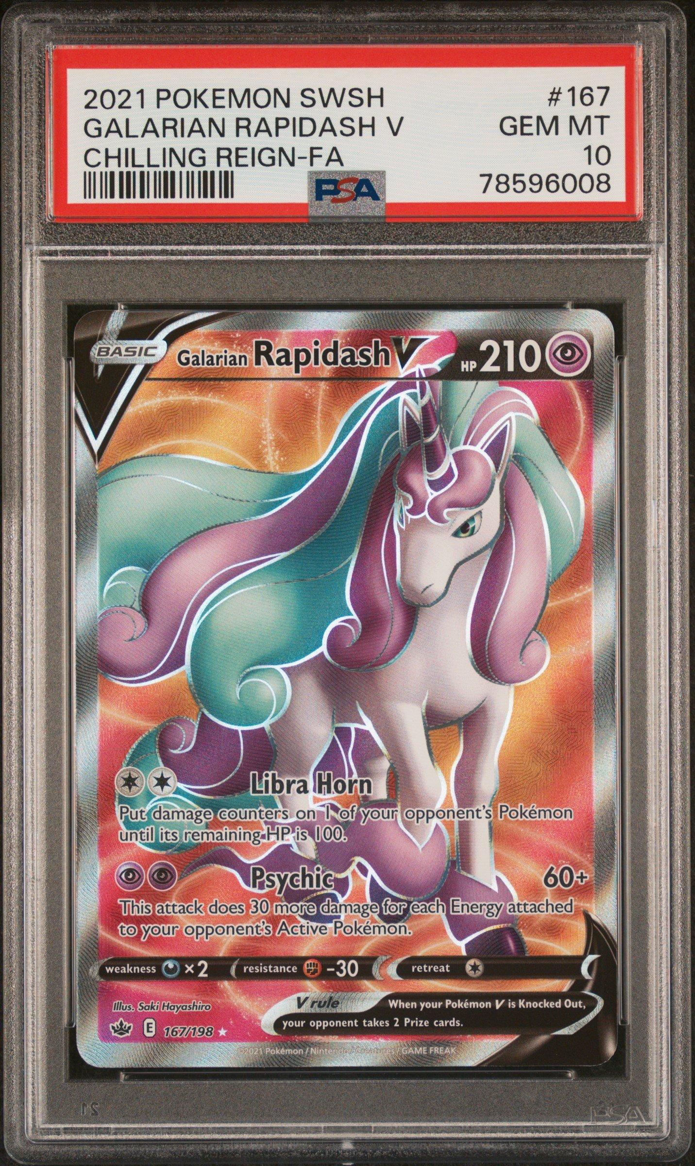 2021 Pokemon Sword & Shield Chilling Reign 167 Full Art/galarian