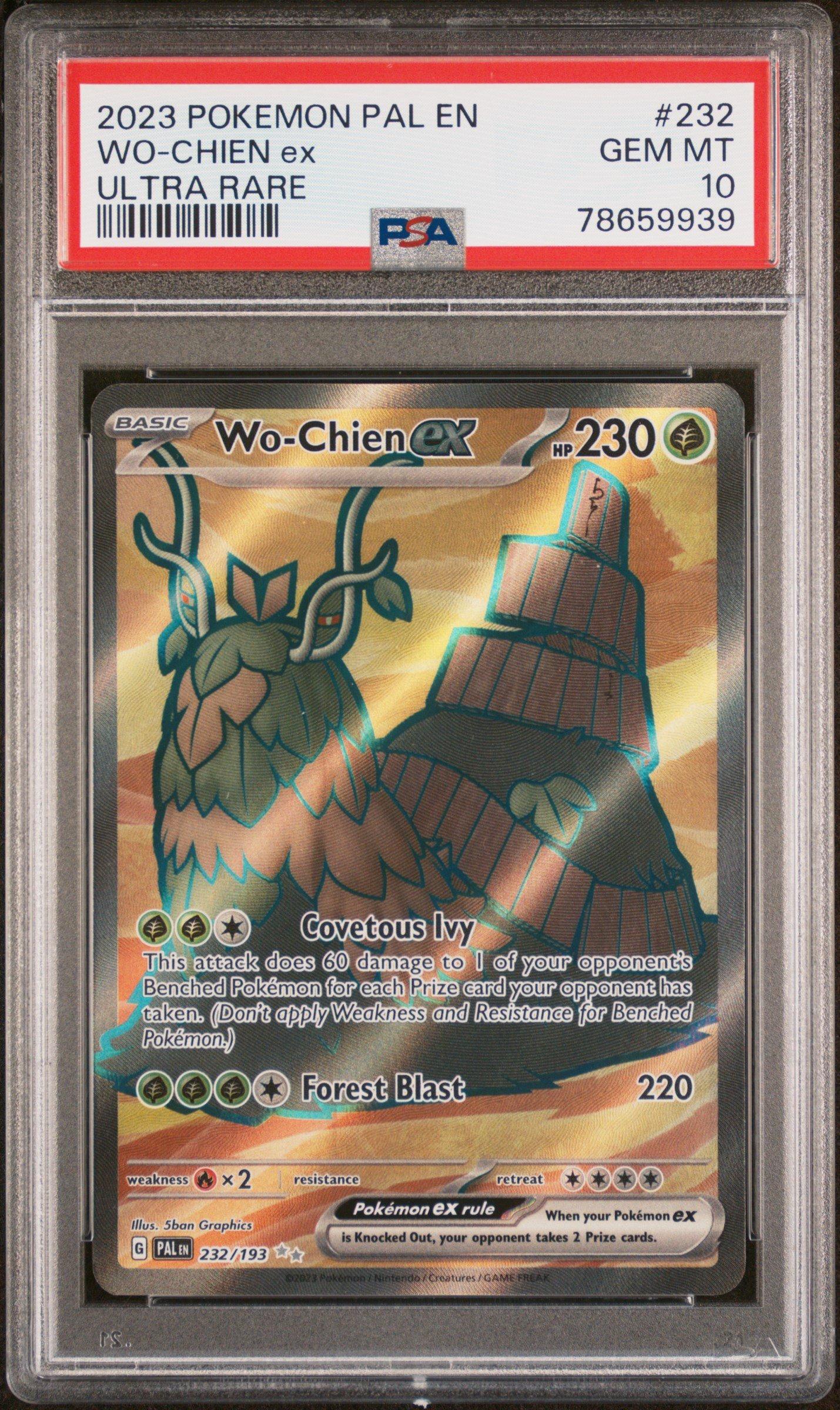 2023 Pokemon Pal En-paldea Evolved 232 Wo-chien Ex Ultra Rare PSA