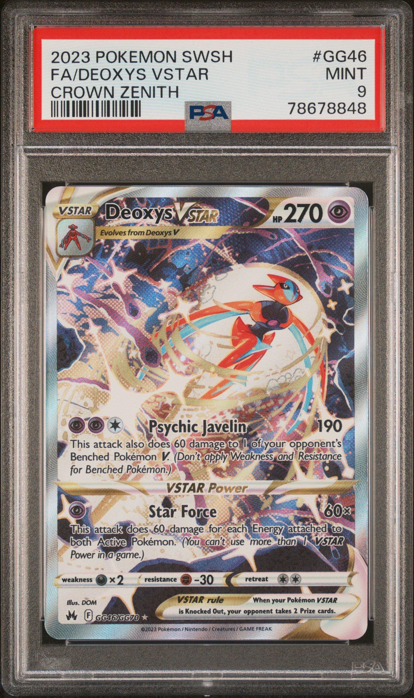 2023 Pokemon Sword And Shield Crown Zenith Gg46 Full Art/deoxys