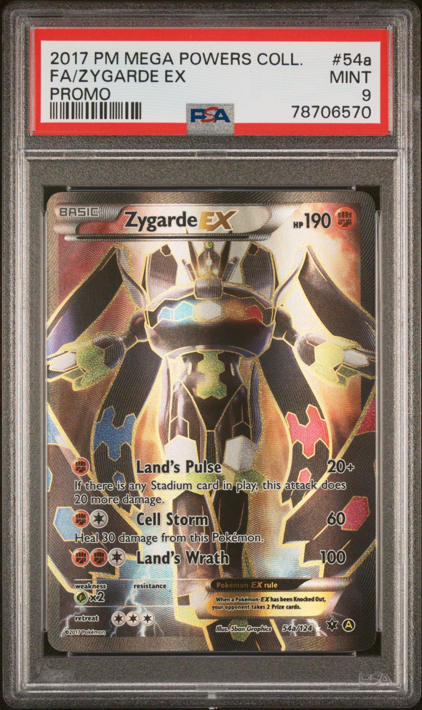 2017 Pokemon Mega Powers Collection Promo 54a Full Art/zygarde Ex