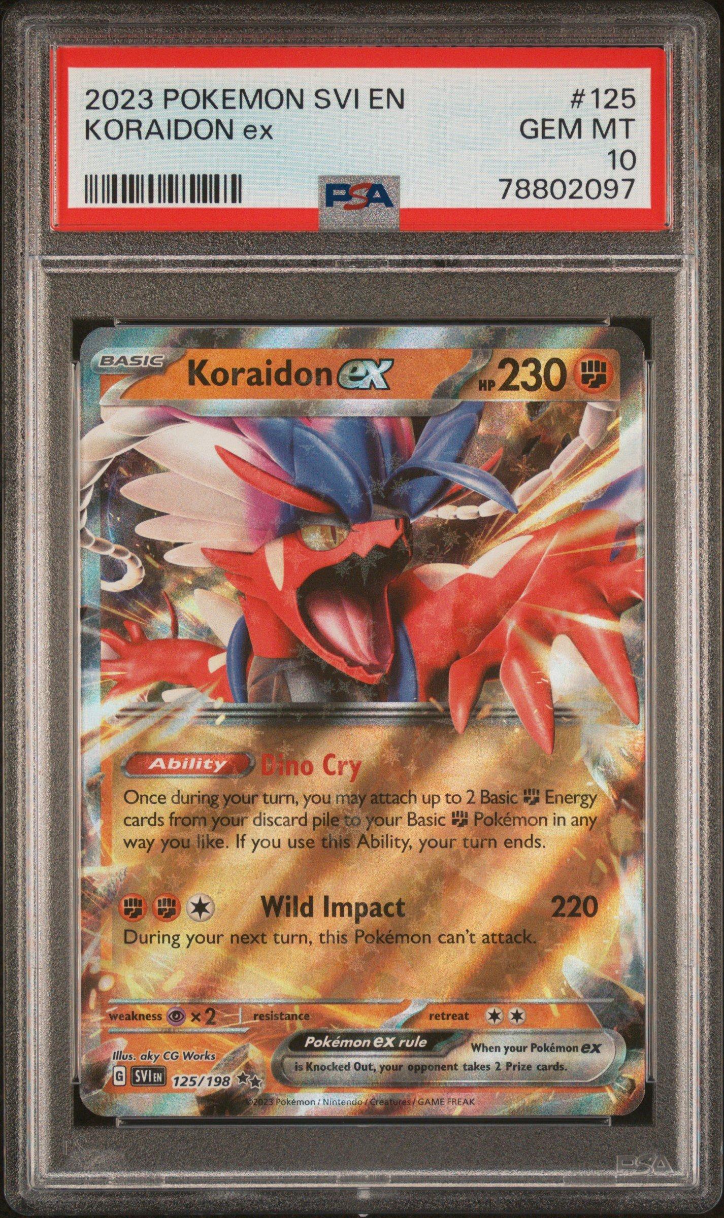 2023 Pokemon Svi En-scarlet & Violet 125 Koraidon Ex PSA 10