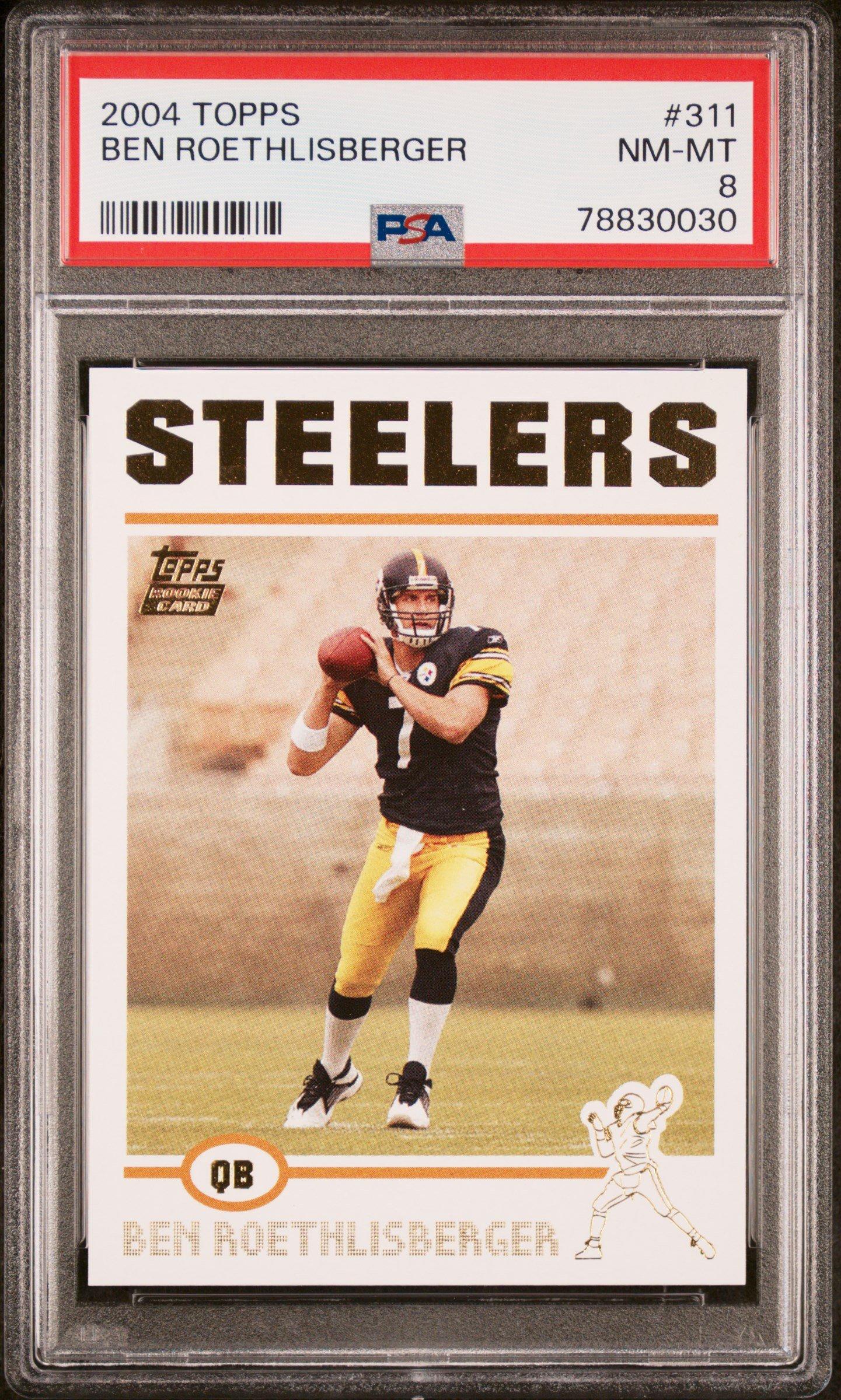 2004 Topps 311 Ben Roethlisberger PSA 8