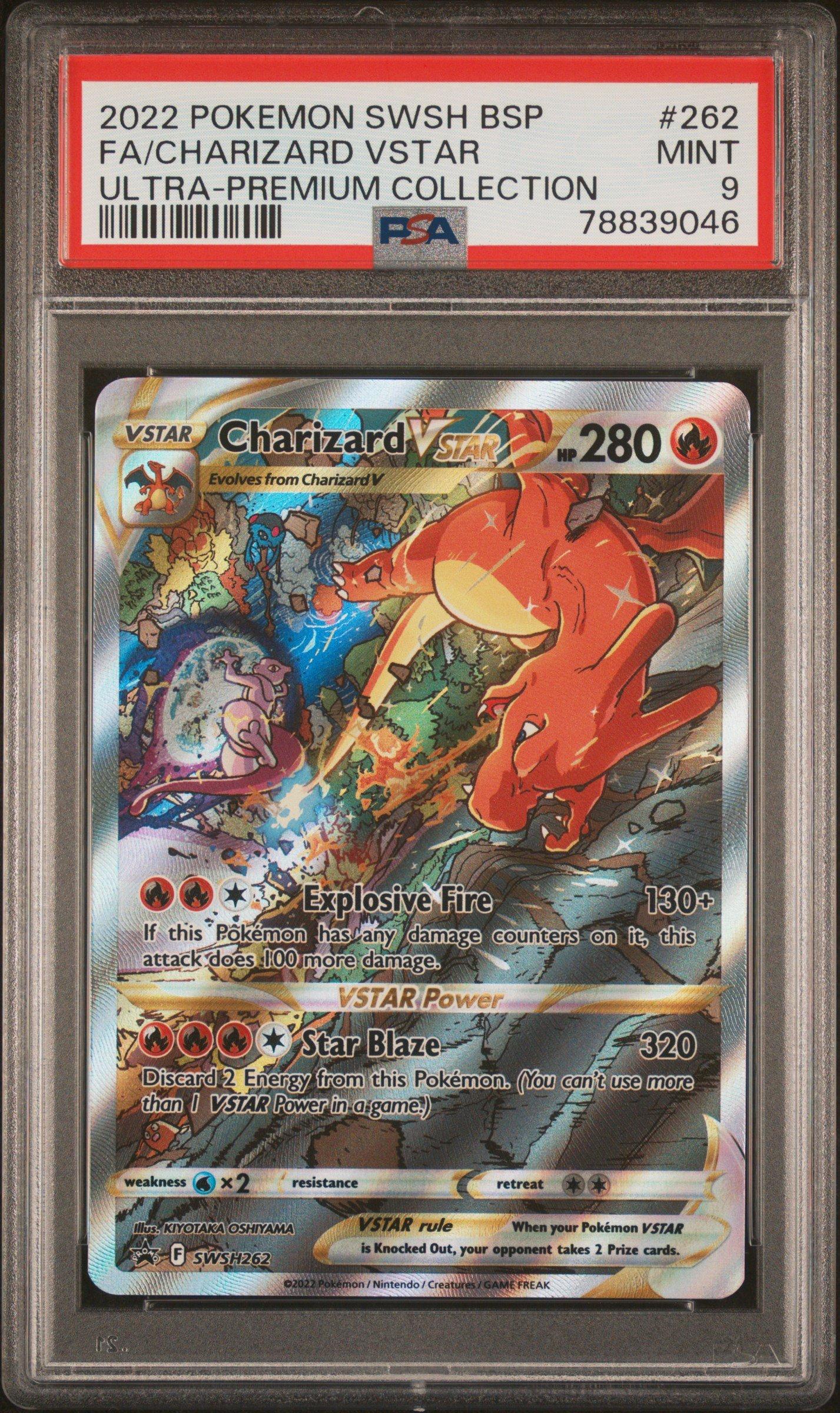 2022 Pokemon Swsh Black Star Promo 262 Full Art/charizard Vstar Sword &  Shield Ultra-premium Collection-charizard PSA 9 Graded Card | GameStop