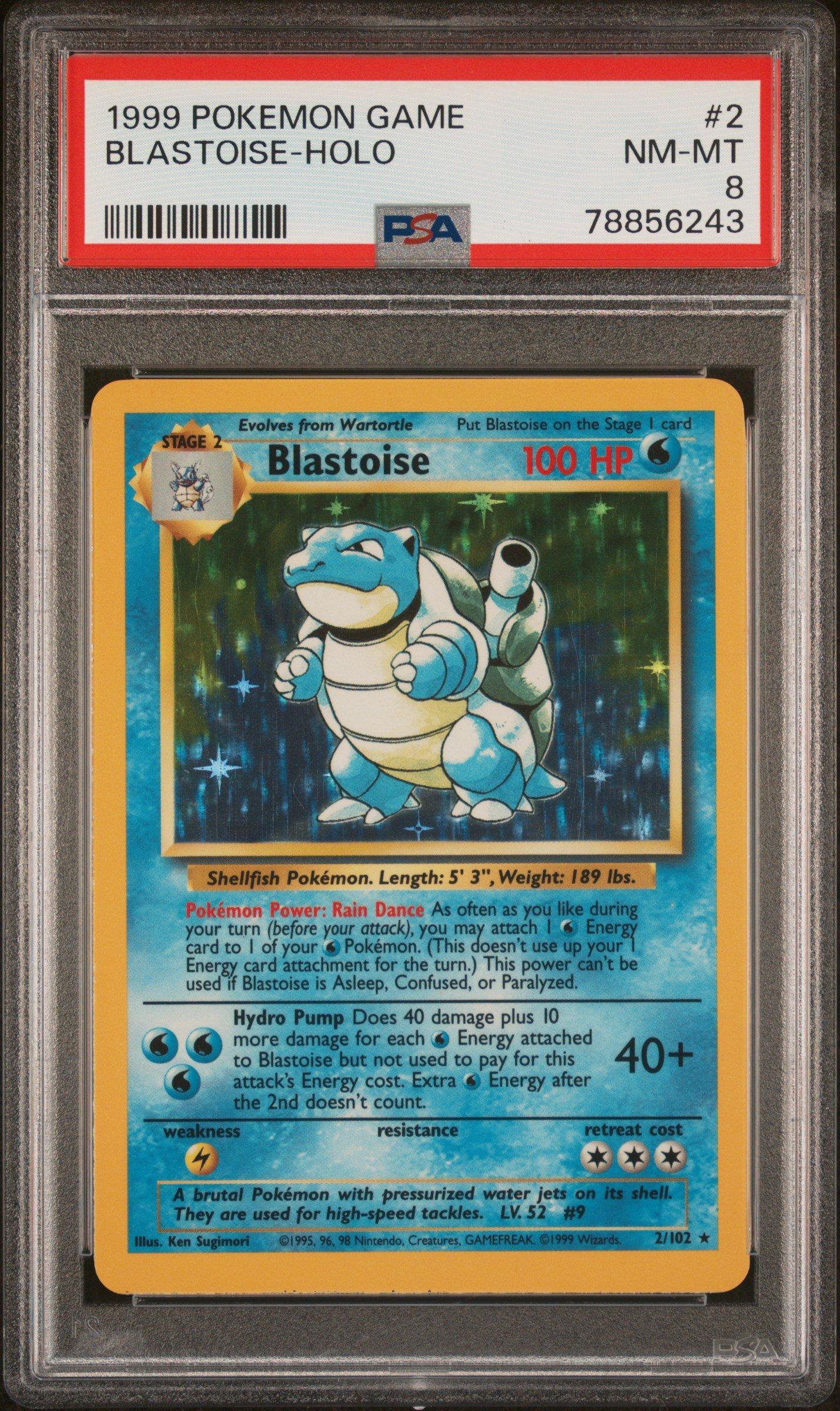 1999 Pokemon Game 2 Blastoise-holo PSA 8 Graded Card | GameStop
