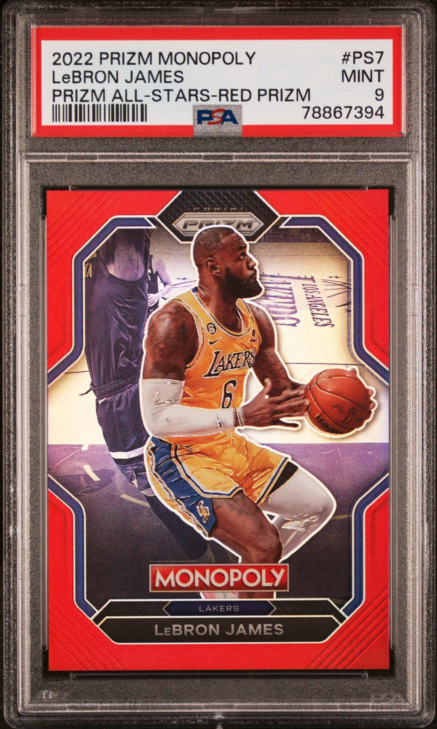 2022 Panini Prizm Monopoly Prizm All-stars Ps7 Lebron James Red