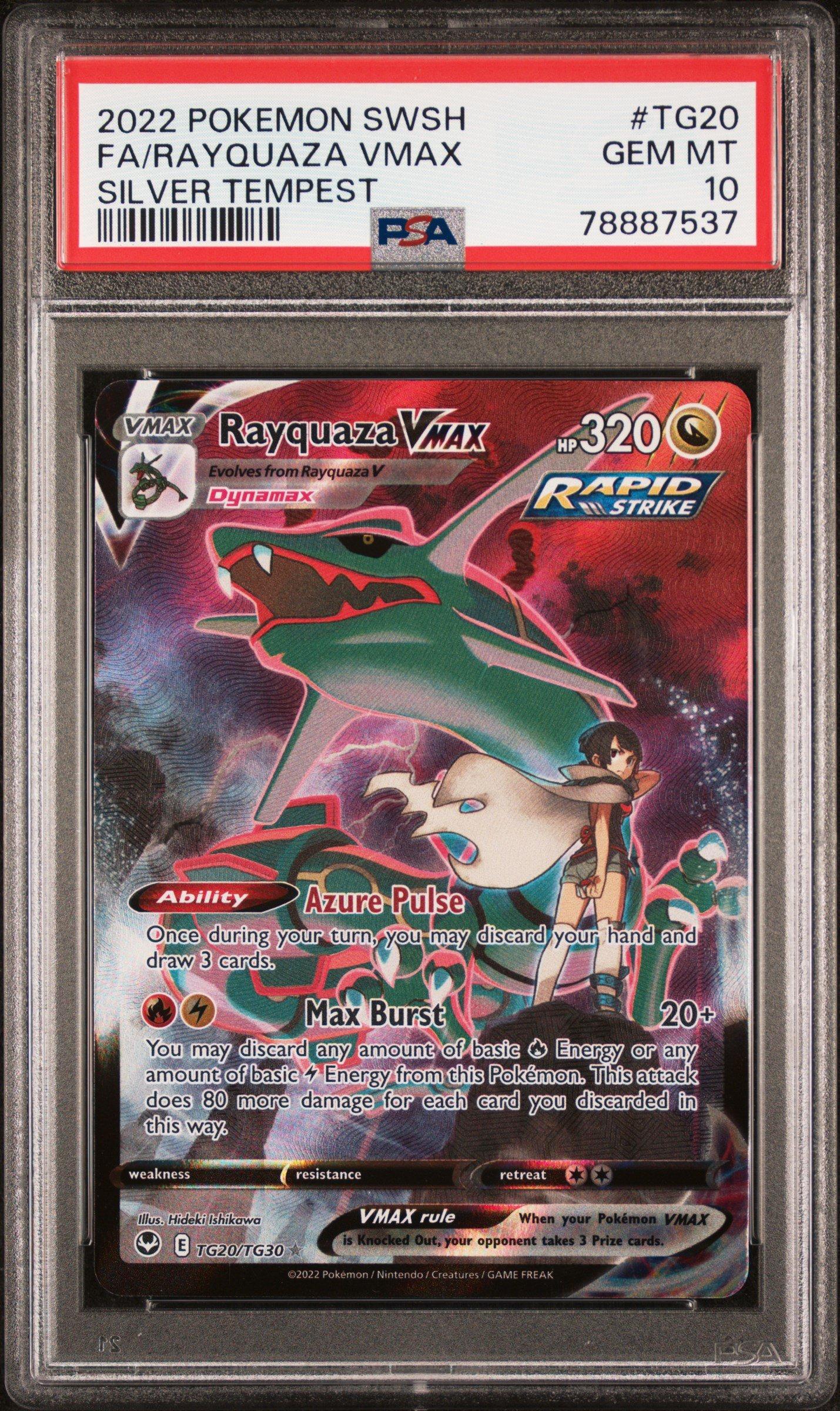 2022 Pokemon Sword & Shield Silver Tempest Tg20 Full Art/rayquaza