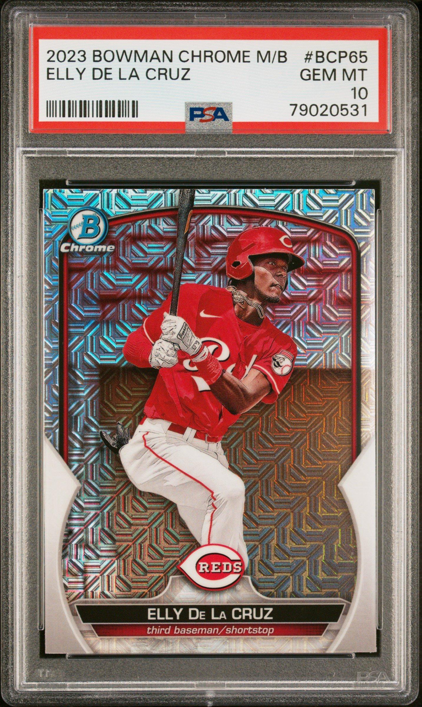 2023 Bowman Mega Box Chrome 65 Elly De La Cruz PSA 10