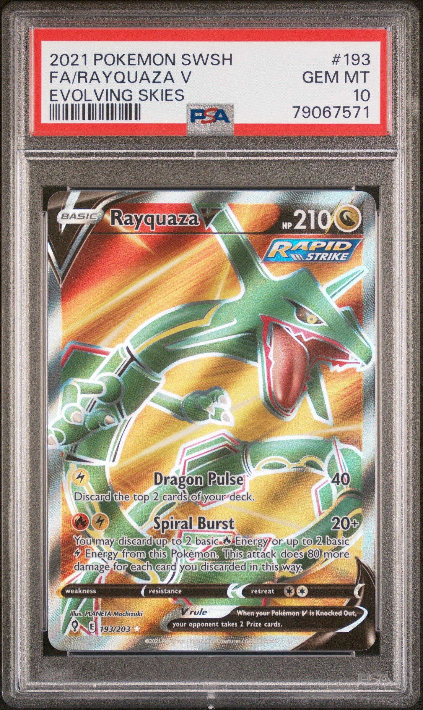 2021 Pokemon Sword & Shield Evolving Skies 193 Fa/rayquaza V
