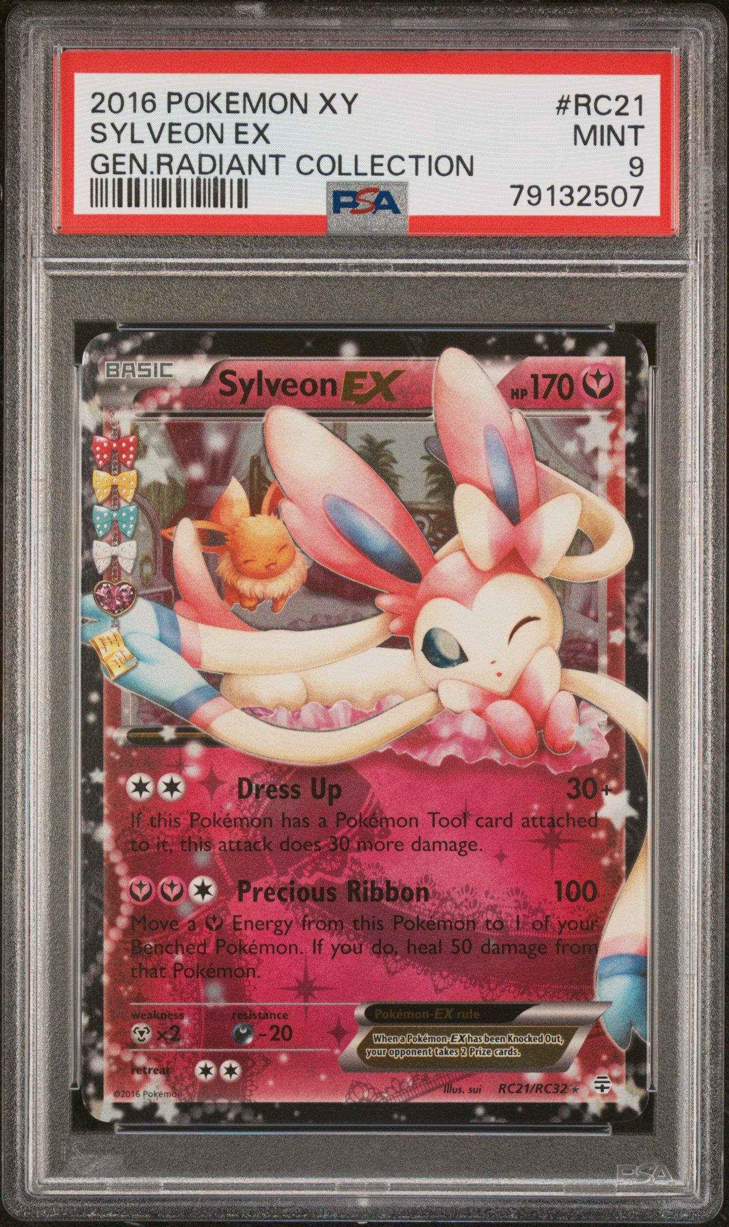 2016 Pokemon Xy Generations Radiant Collection Rc21 Sylveon Ex PSA