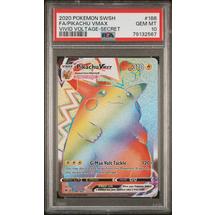 2020 Pokemon Sword & Shield Vivid Voltage 188 Fa/pikachu Vmax PSA 10