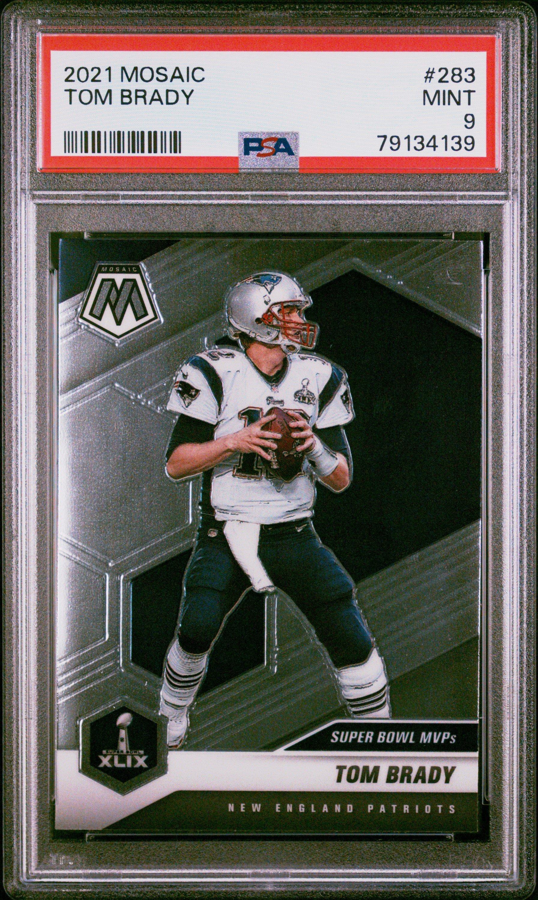 2021 Panini Mosaic 283 Tom Brady PSA 9