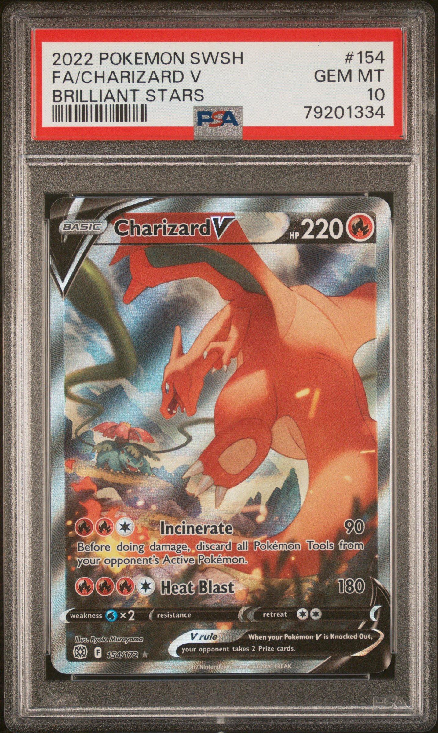 2022 Pokemon Sword & Shield Brilliant Stars 154 Full Art/charizard