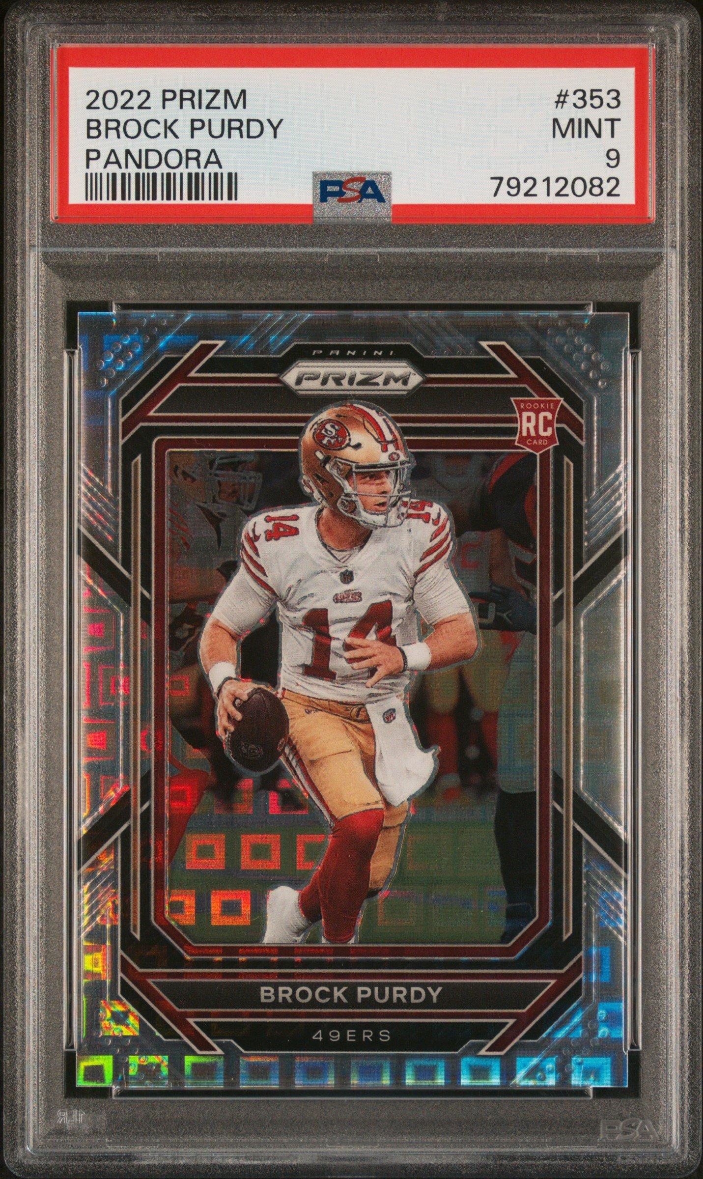 2022 Panini Prizm 353 Brock Purdy Pandora PSA 9