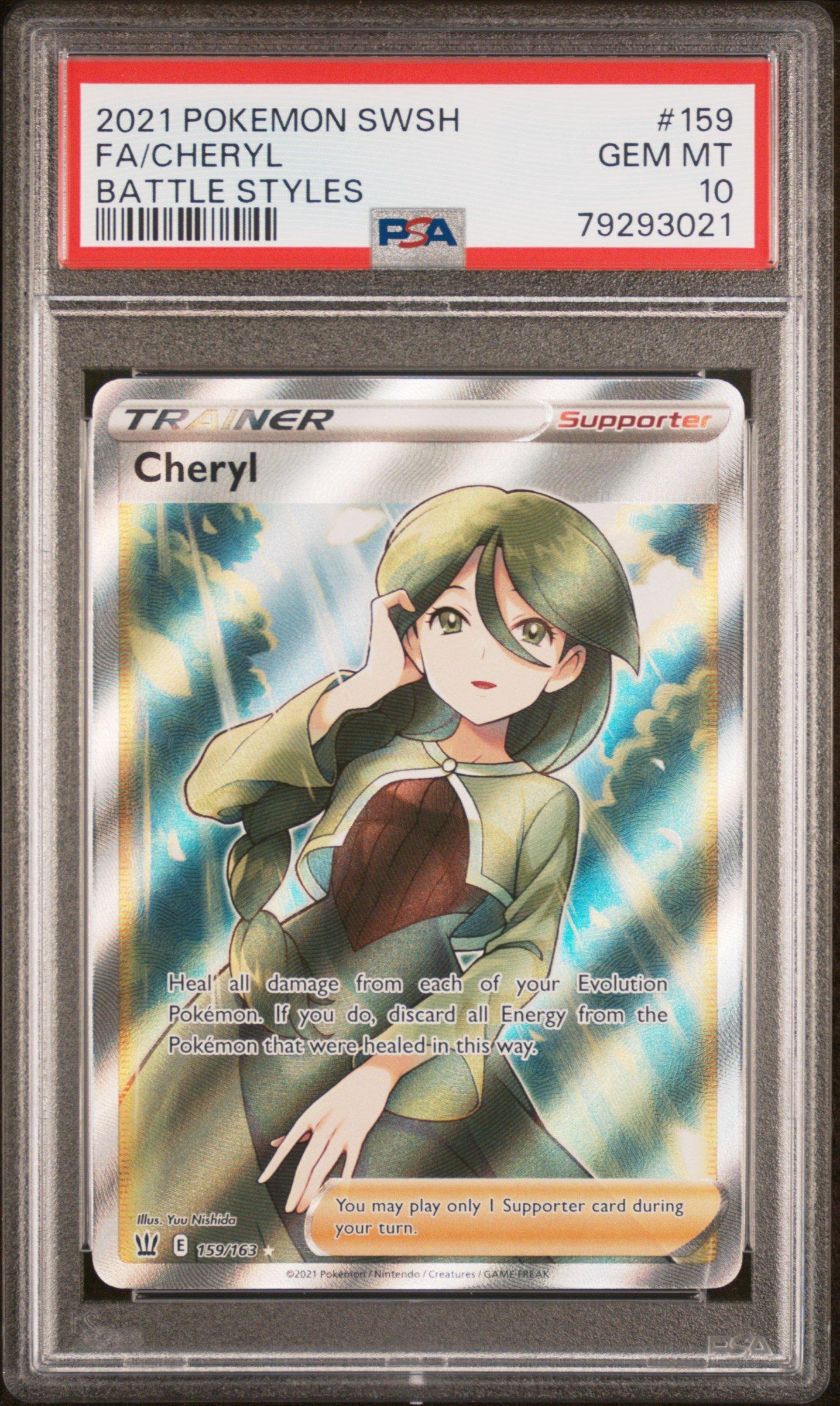 cheryl pokemon card - 159/163 Full Art Ultra Rare Trainer If you do Pokemon - Cheryl -159/163 -