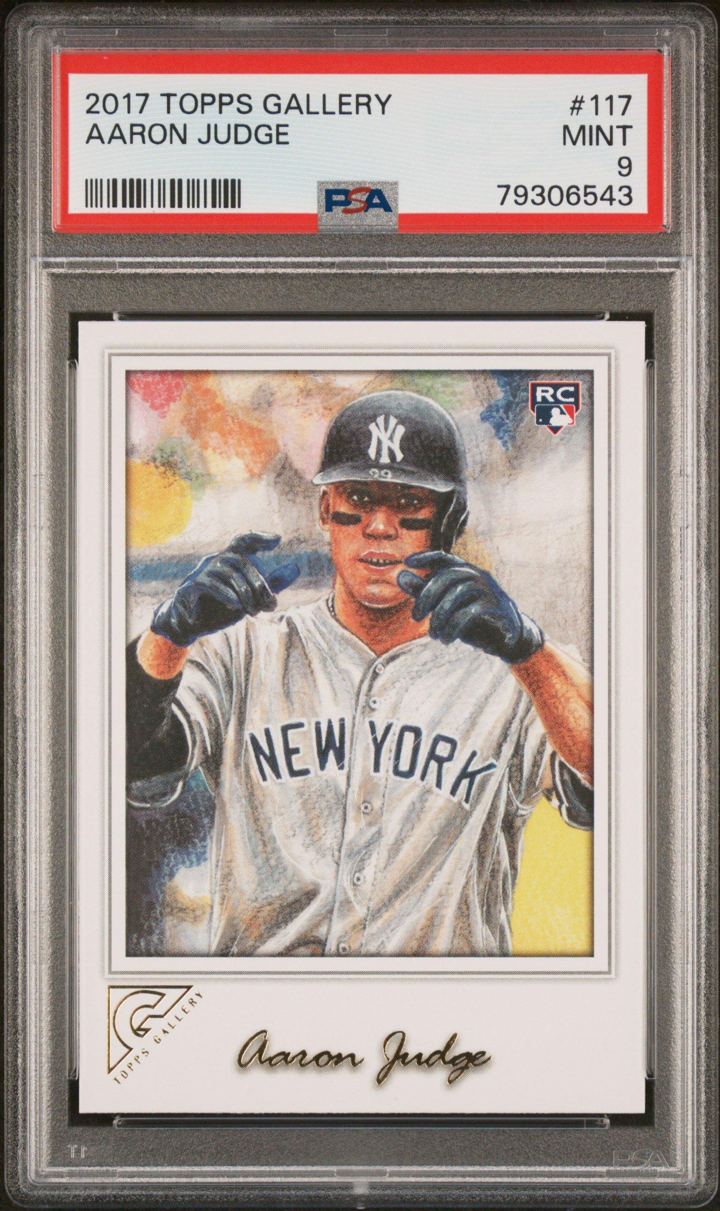 2017 Topps Gallery 117 Aaron Judge PSA 9