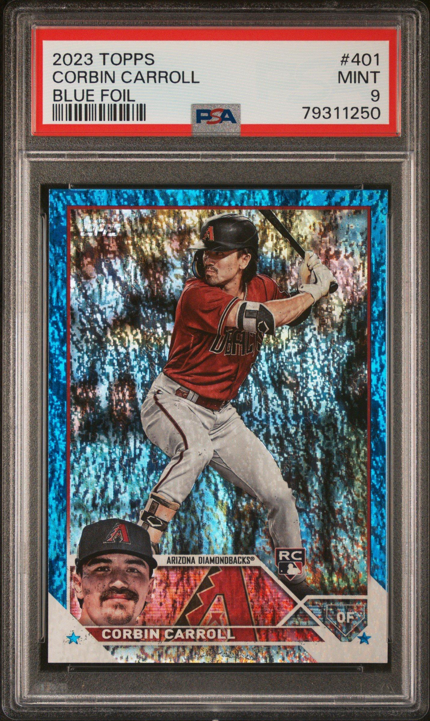 2023 Topps 401 Corbin Carroll Blue Foil PSA 9 Graded Card | GameStop