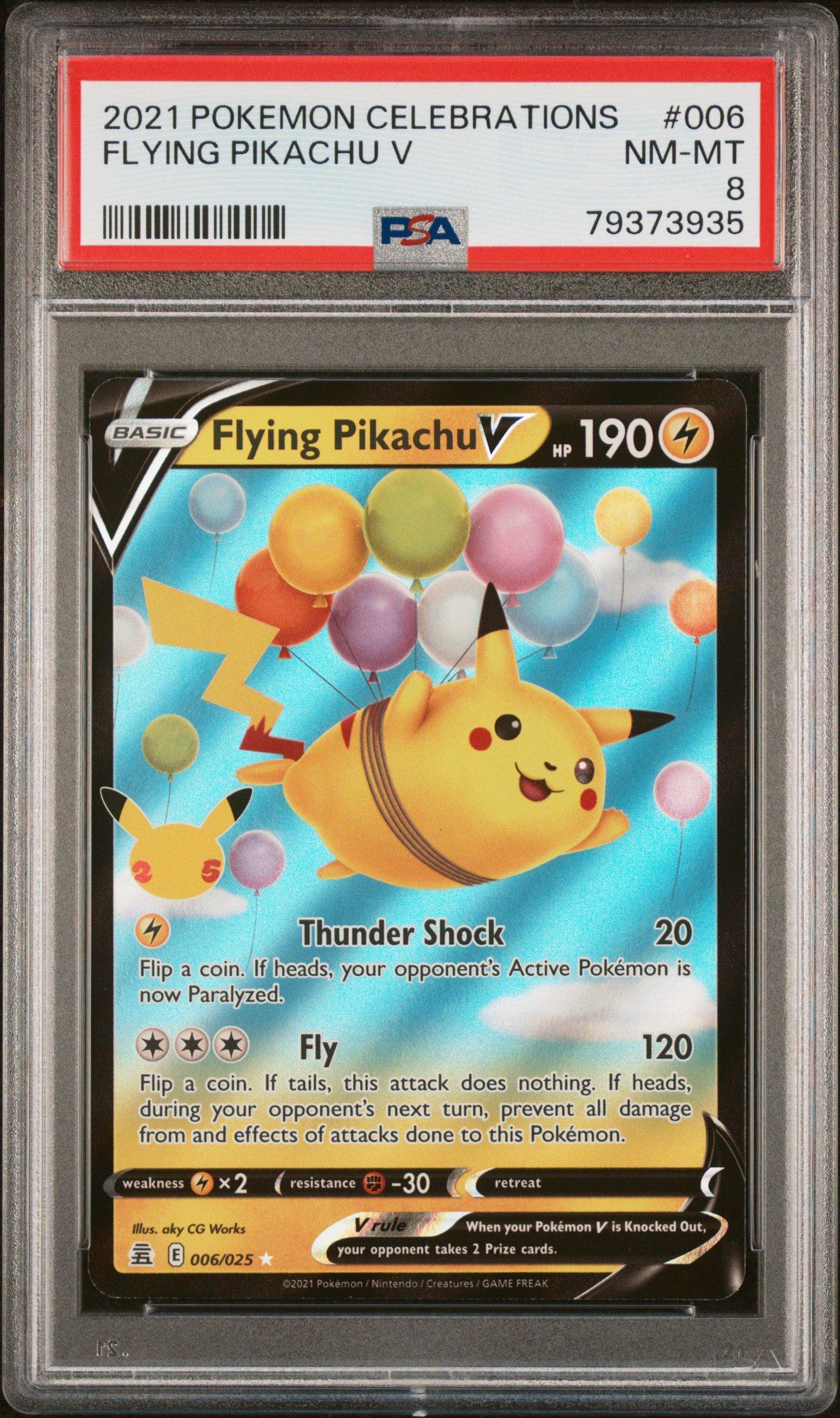 2021 Pokemon Celebrations 006 Flying Pikachu V PSA 8 | GameStop