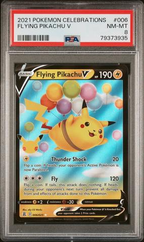 2021 Pokemon Celebrations 006 Flying Pikachu V PSA 8 | GameStop