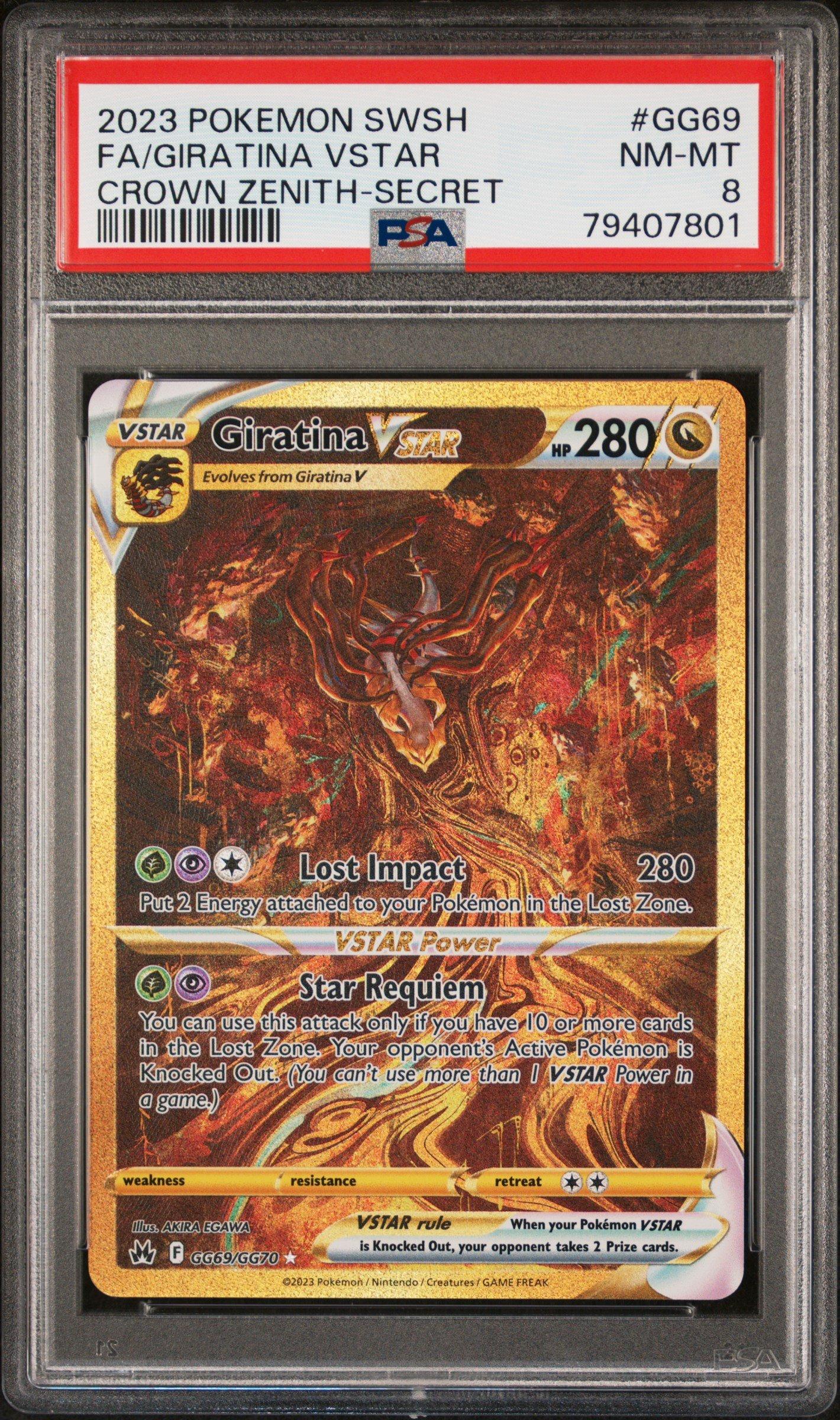 【週末値下げ】ジッタリンジンスコア　TENTASTIC! from 8-9-10 2023 Pokemon Sword And Shield Crown Zenith Gg69 Full Art/giratina