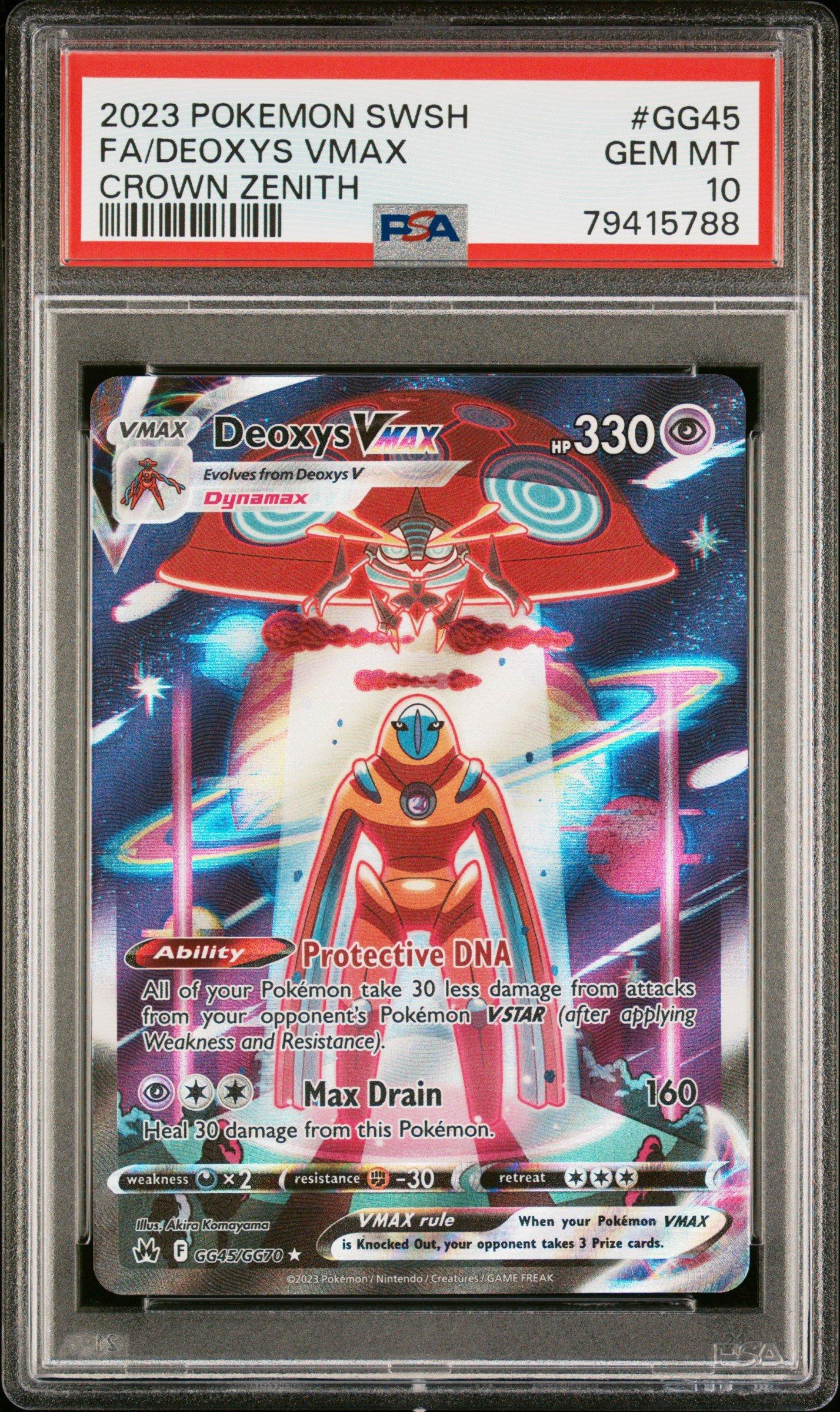 2023 Pokemon Sword And Shield Crown Zenith Gg45 Full Art/deoxys