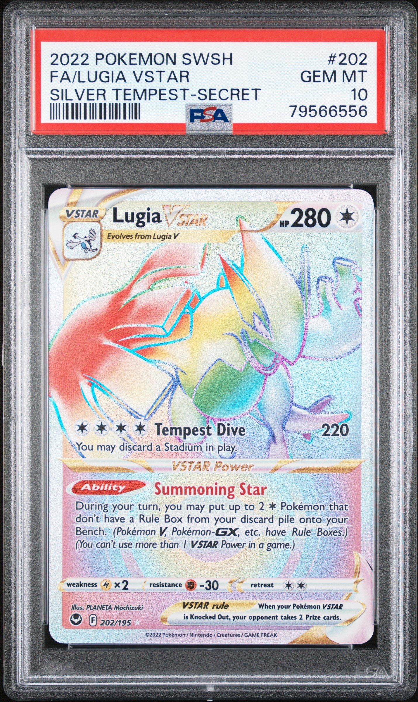 2022 Pokemon Sword & Shield Silver Tempest 202 Full Art/lugia