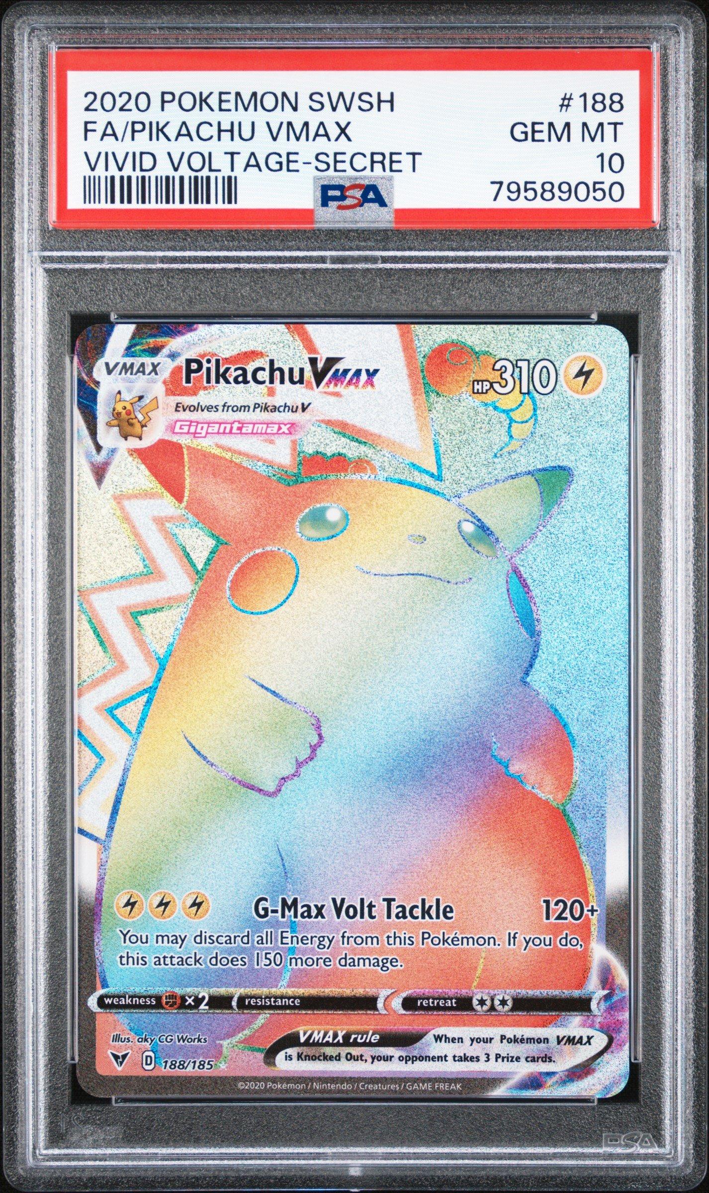 2020 Pokemon Sword & Shield Vivid Voltage 188 Full Art/pikachu