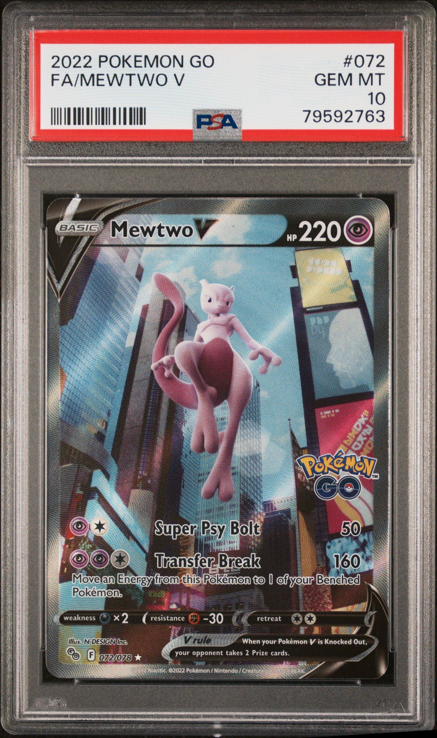 2022 Pokemon Go 072 Full Art/mewtwo V PSA 10 | GameStop
