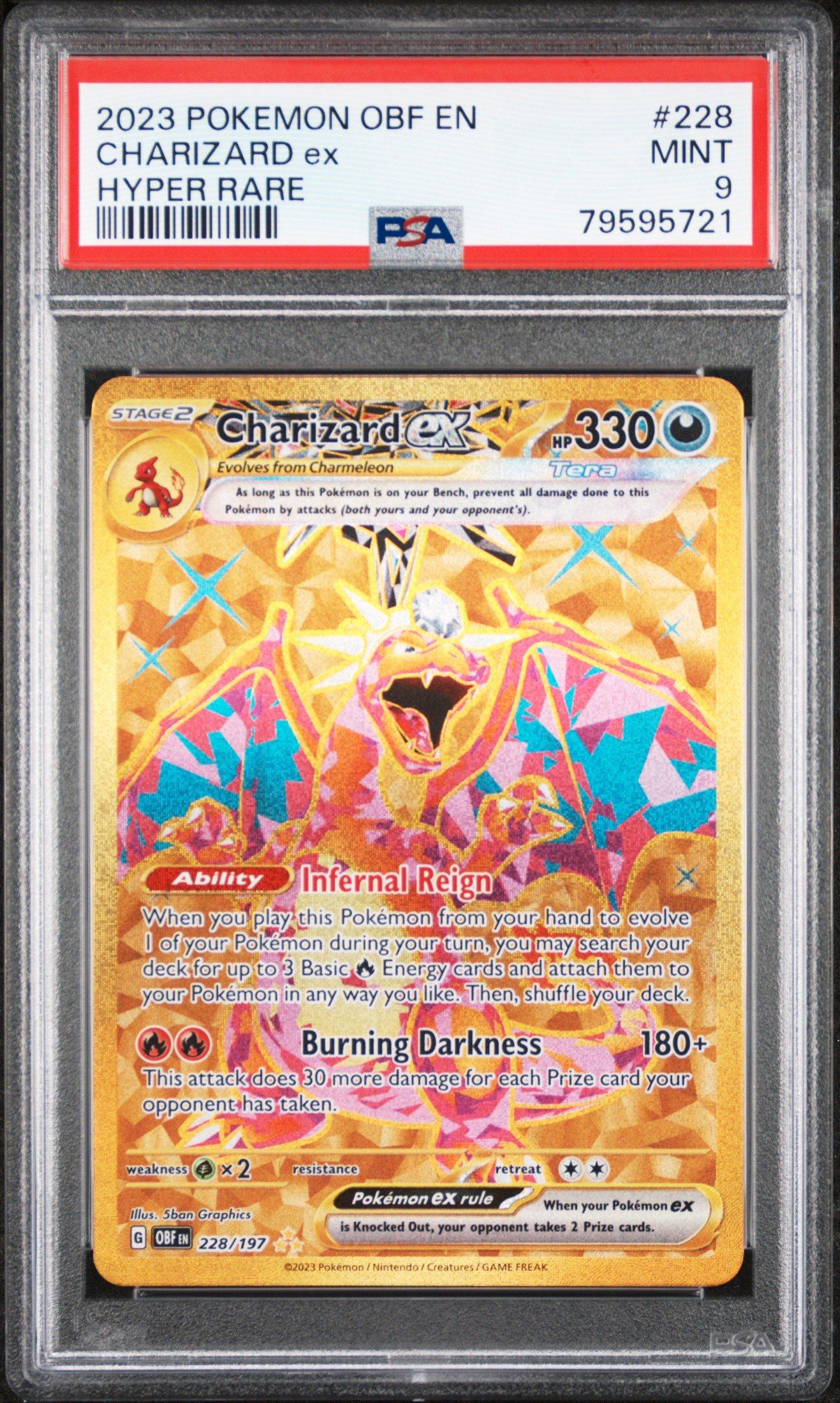 2023 Pokemon Obf En-obsidian Flames Charizard Ex PSA