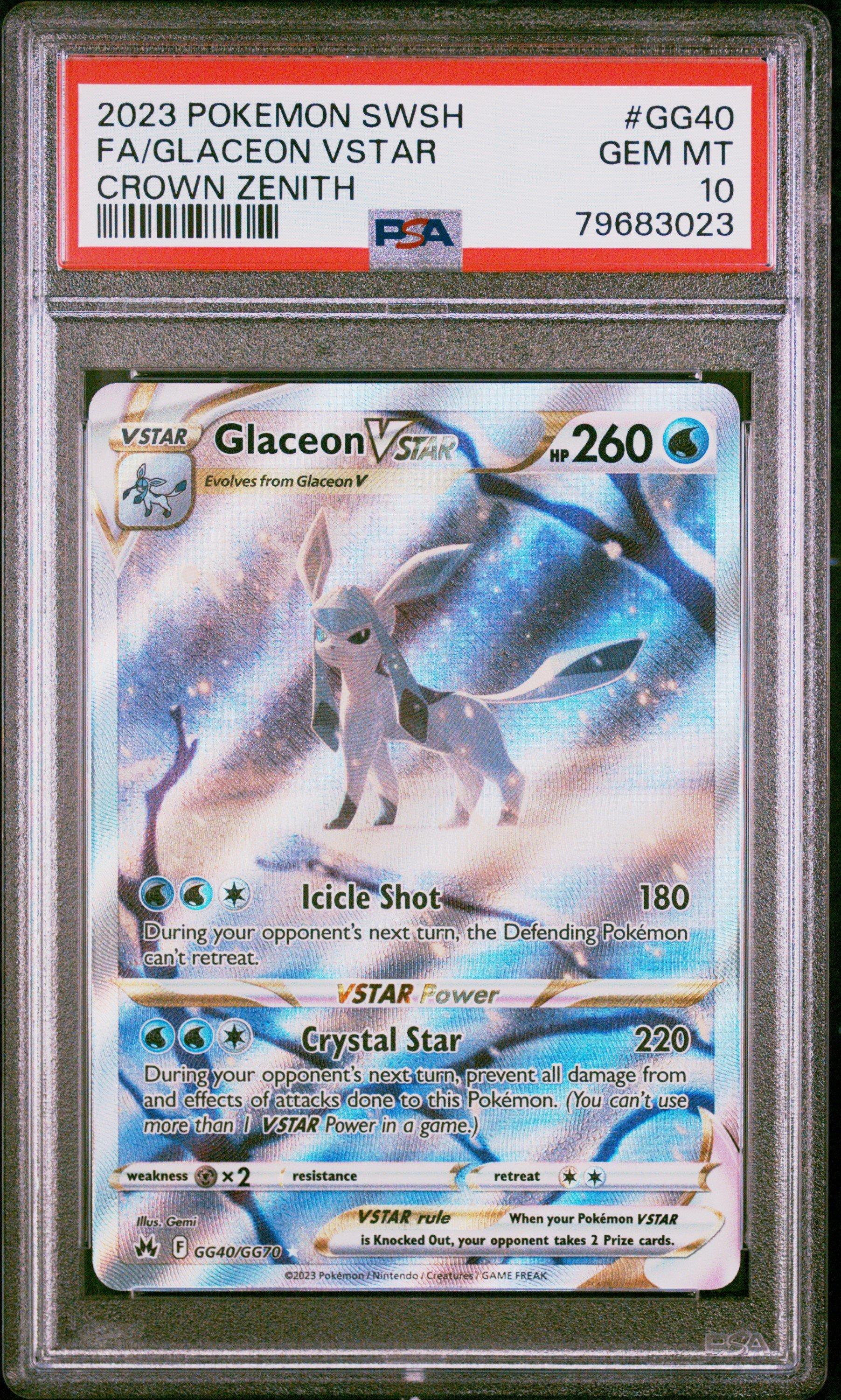 2023 Pokemon Sword And Shield Crown Zenith Gg40 Full Art/glaceon