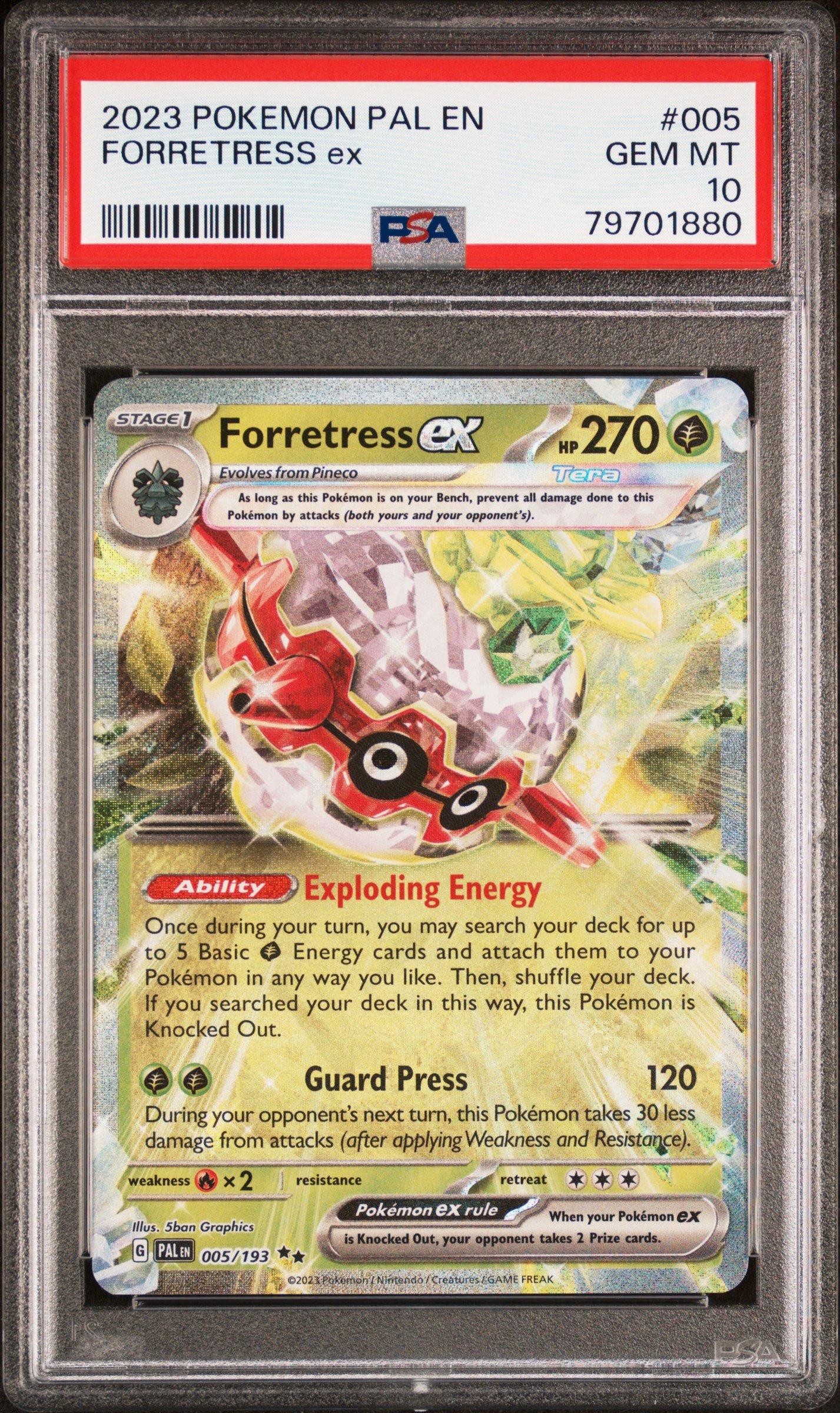 2023 Pokemon Pal En-paldea Evolved 005 Forretress Ex PSA 10