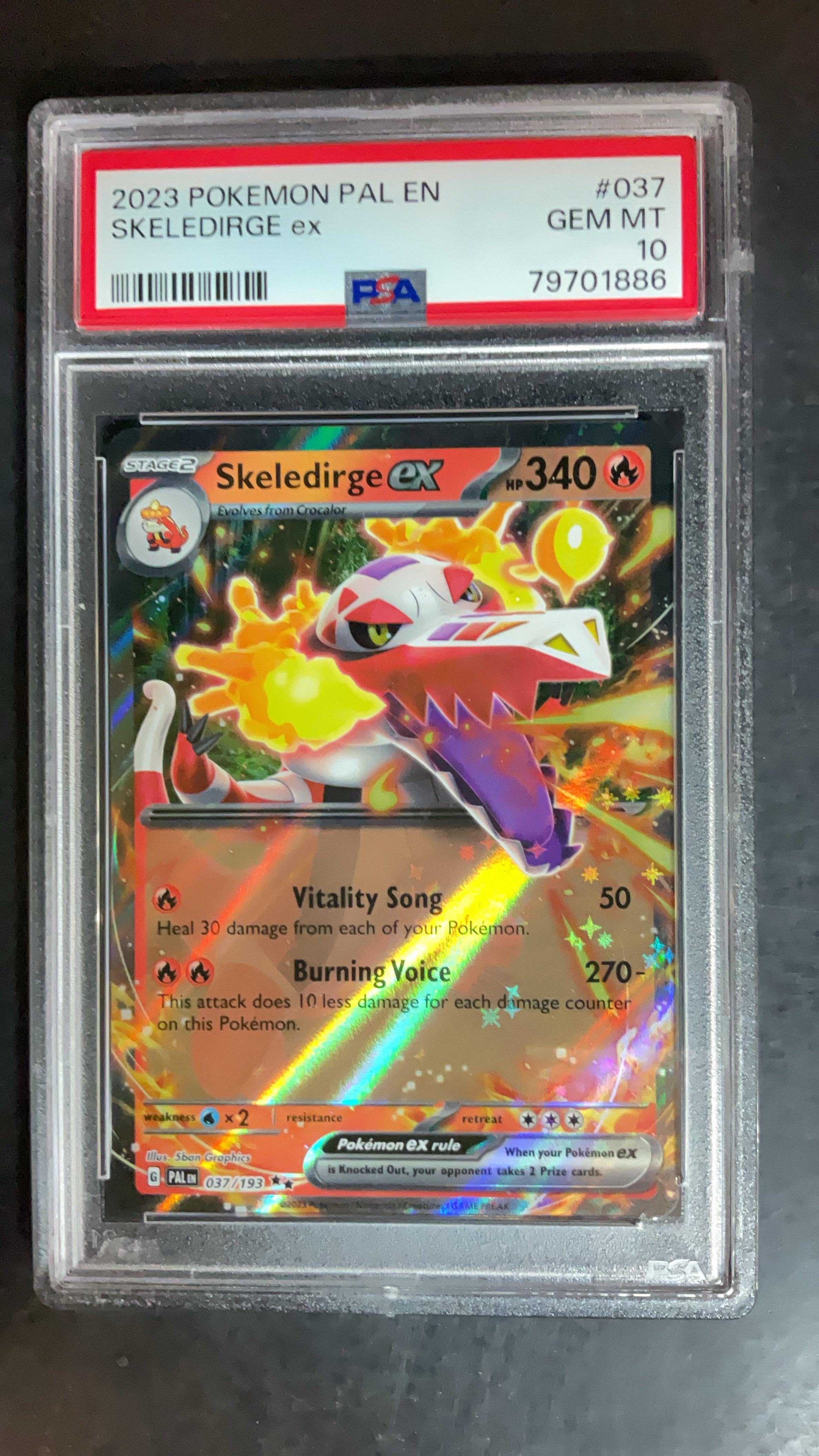 2023 Pokemon Pal En-paldea Evolved Skeledirge Ex PSA 10