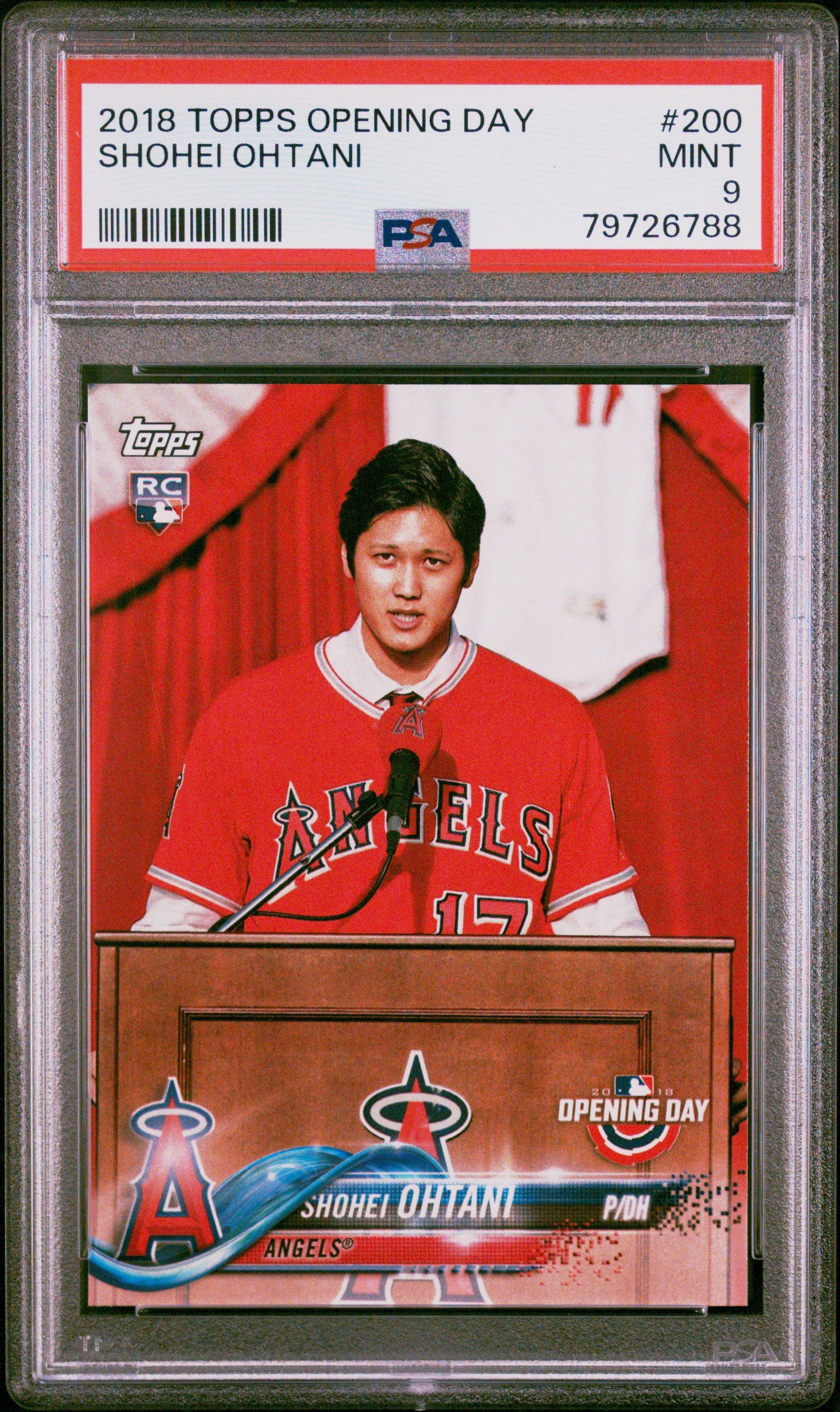 2018 Topps Opening Day 200 Shohei Ohtani PSA 9