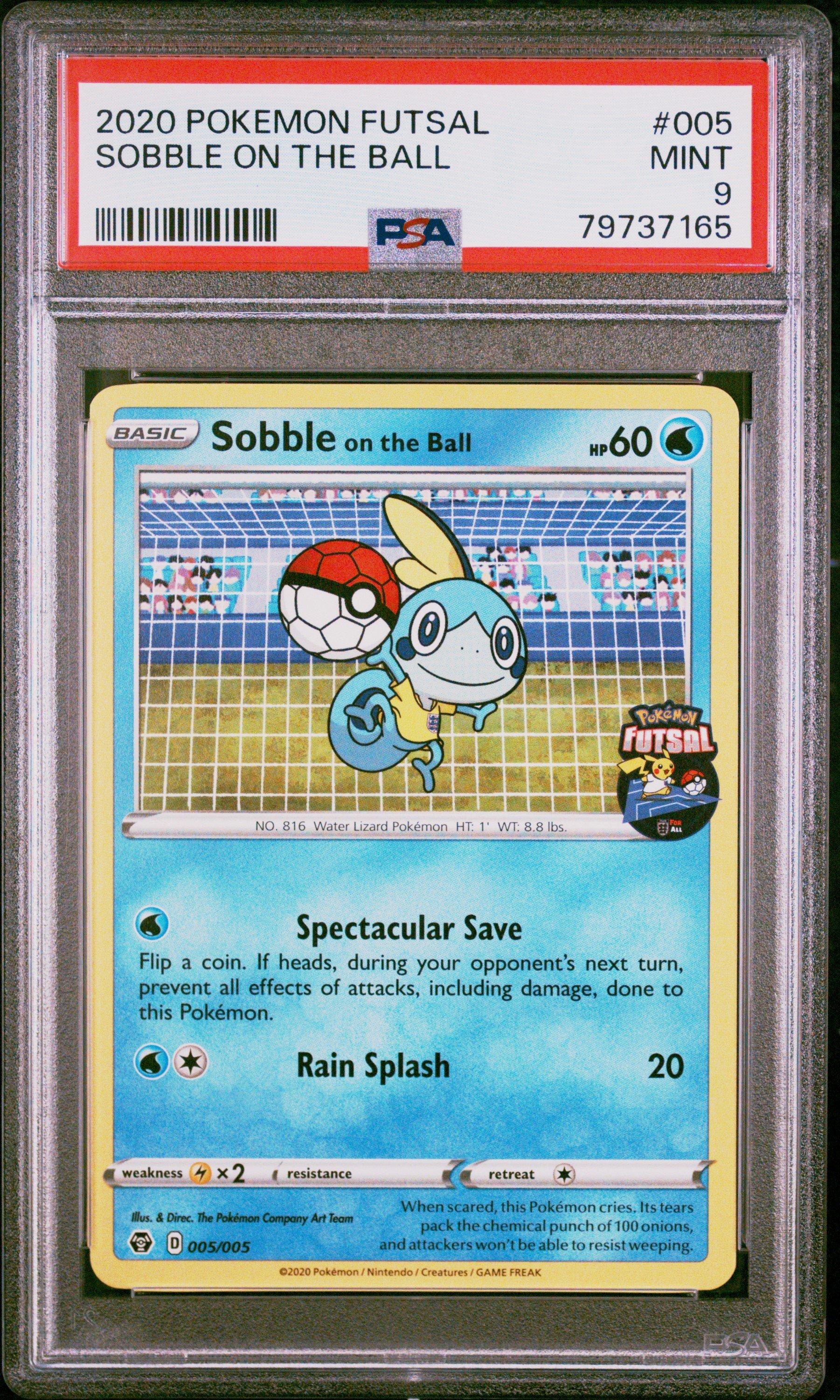 2020 Pokemon Futsal 005 Sobble On The Ball PSA